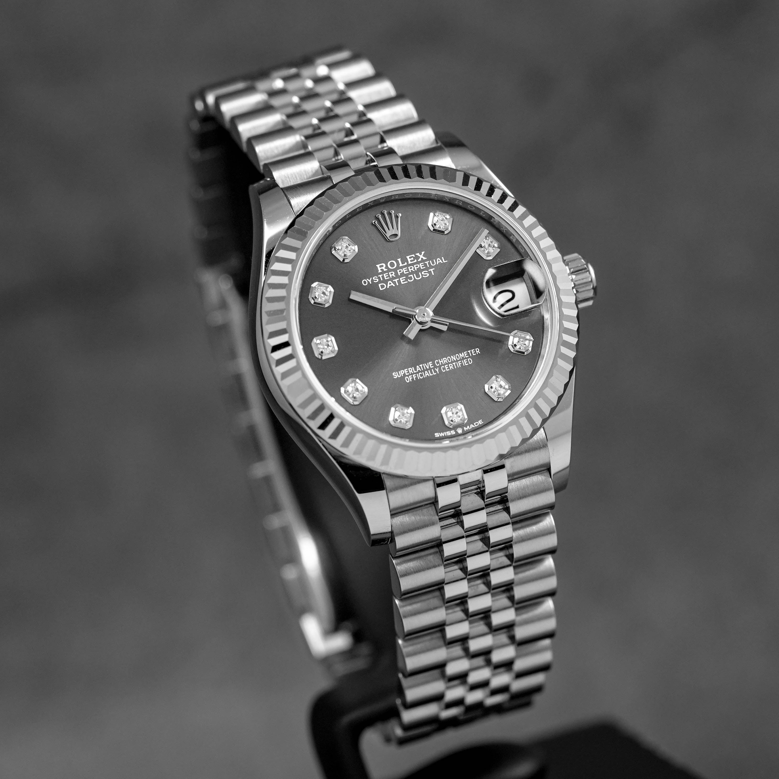 DATEJUST 31MM RHODIUM DIAMOND DIAL (2020)
