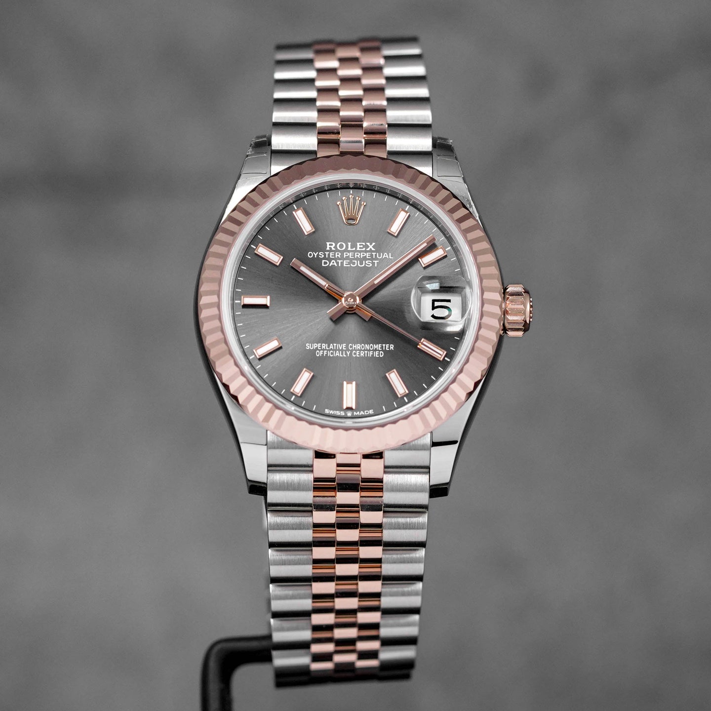 DATEJUST 31MM TWOTONE ROSEGOLD RHODIUM DIAL (2025)