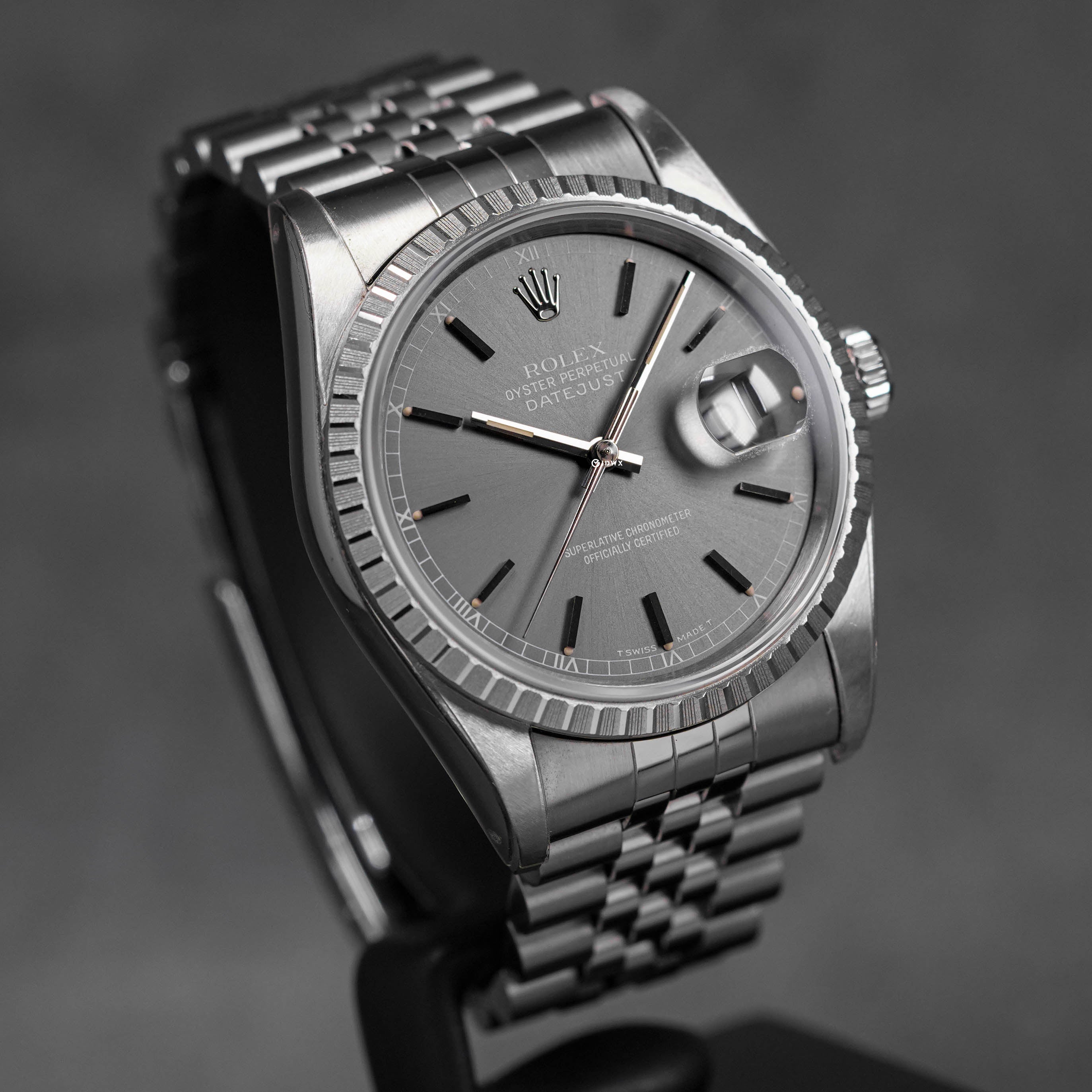 DATEJUST 36MM 16220 RHODIUM DIAL (1994)