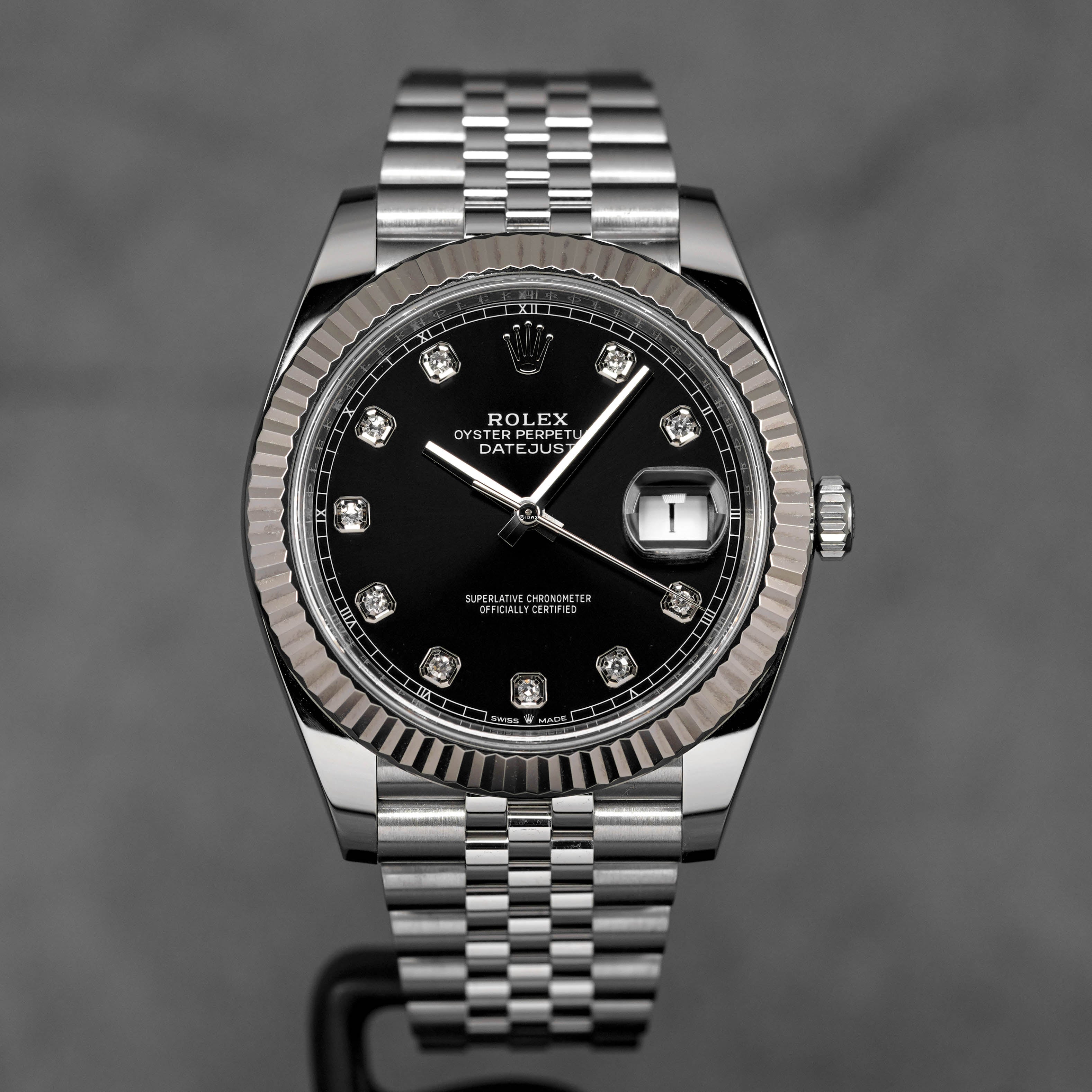 DATEJUST 41MM BLACK DIAMOND DIAL (2020)