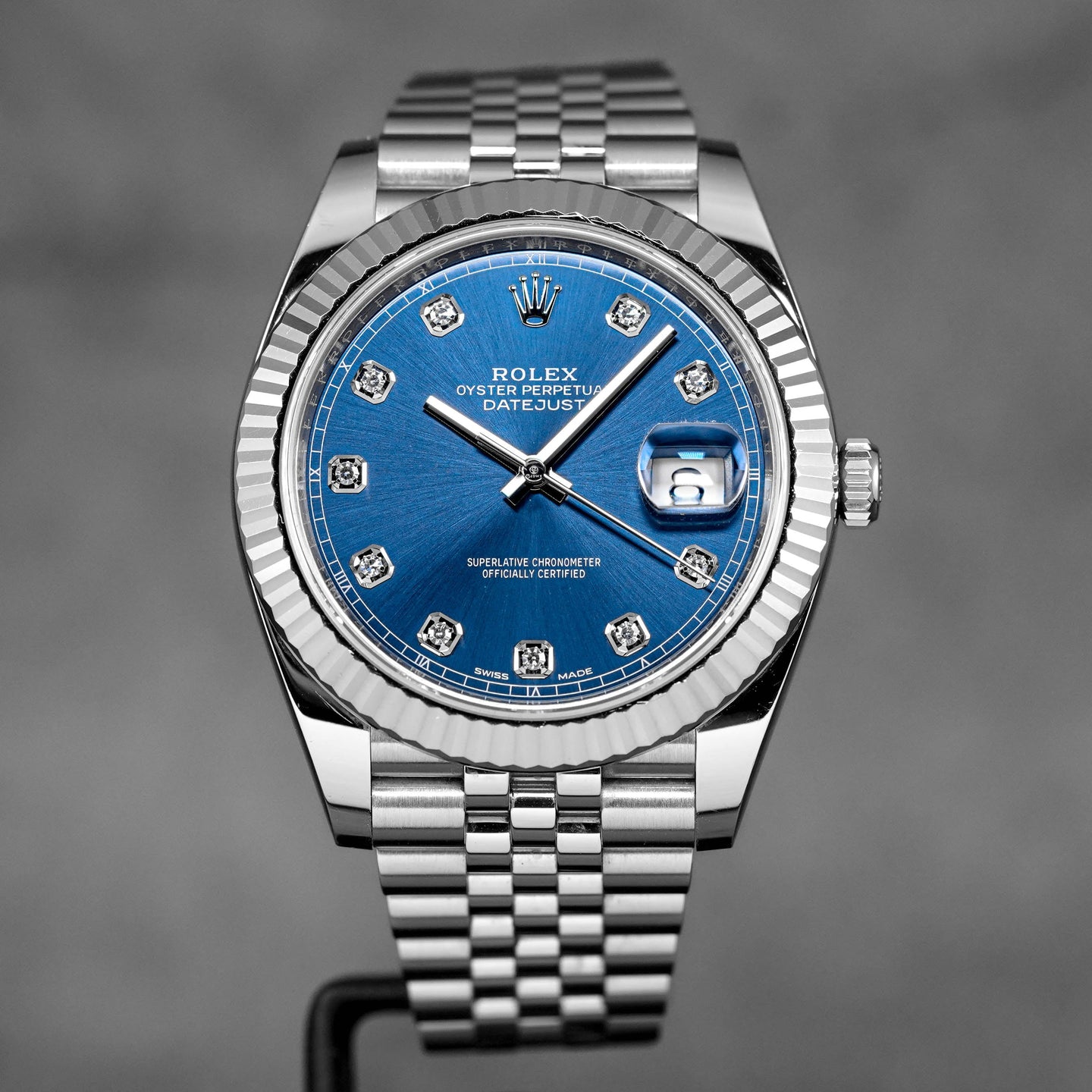 DATEJUST 41MM BLUE DIAMOND DIAL (2018)