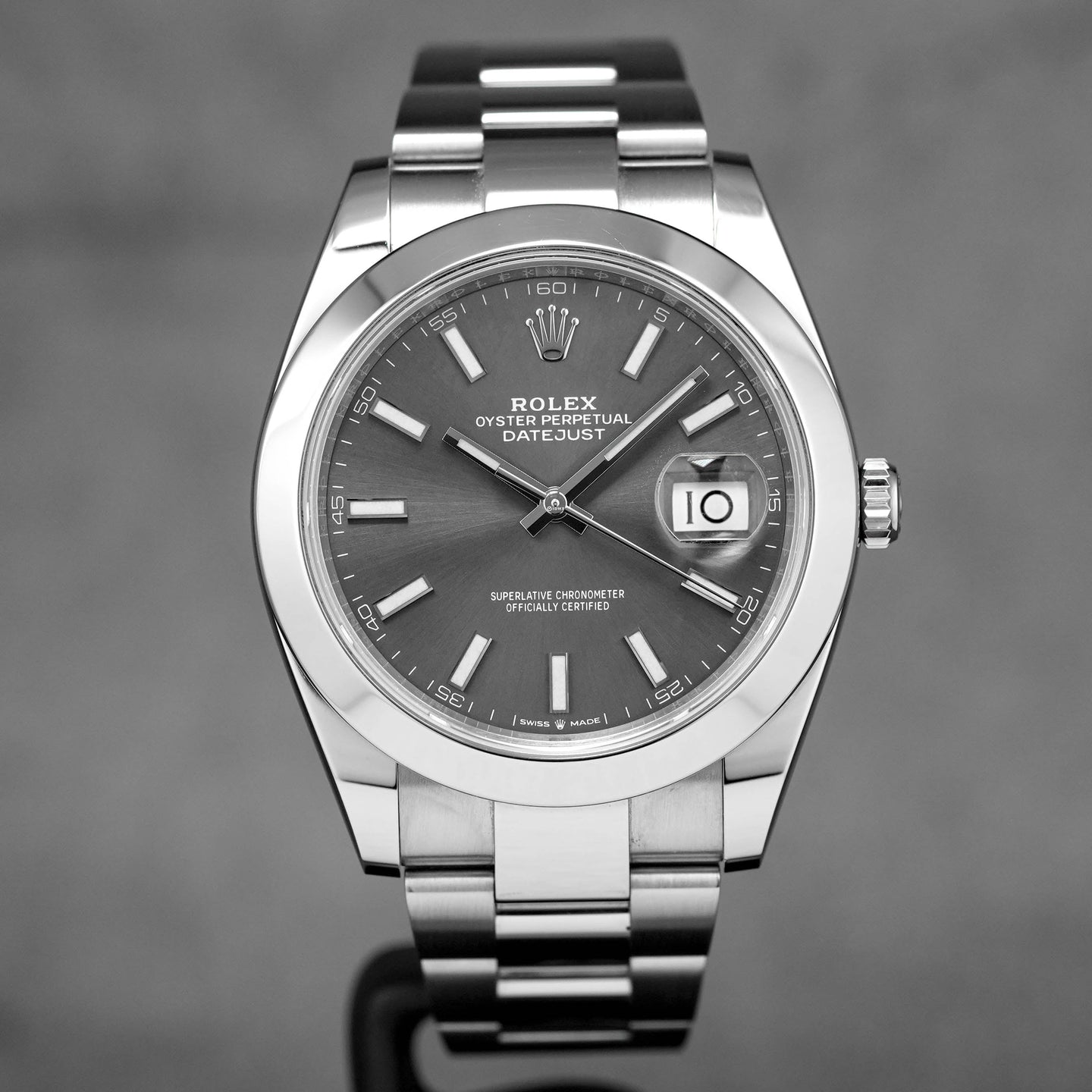 DATEJUST 41MM RHODIUM DIAL (2019)