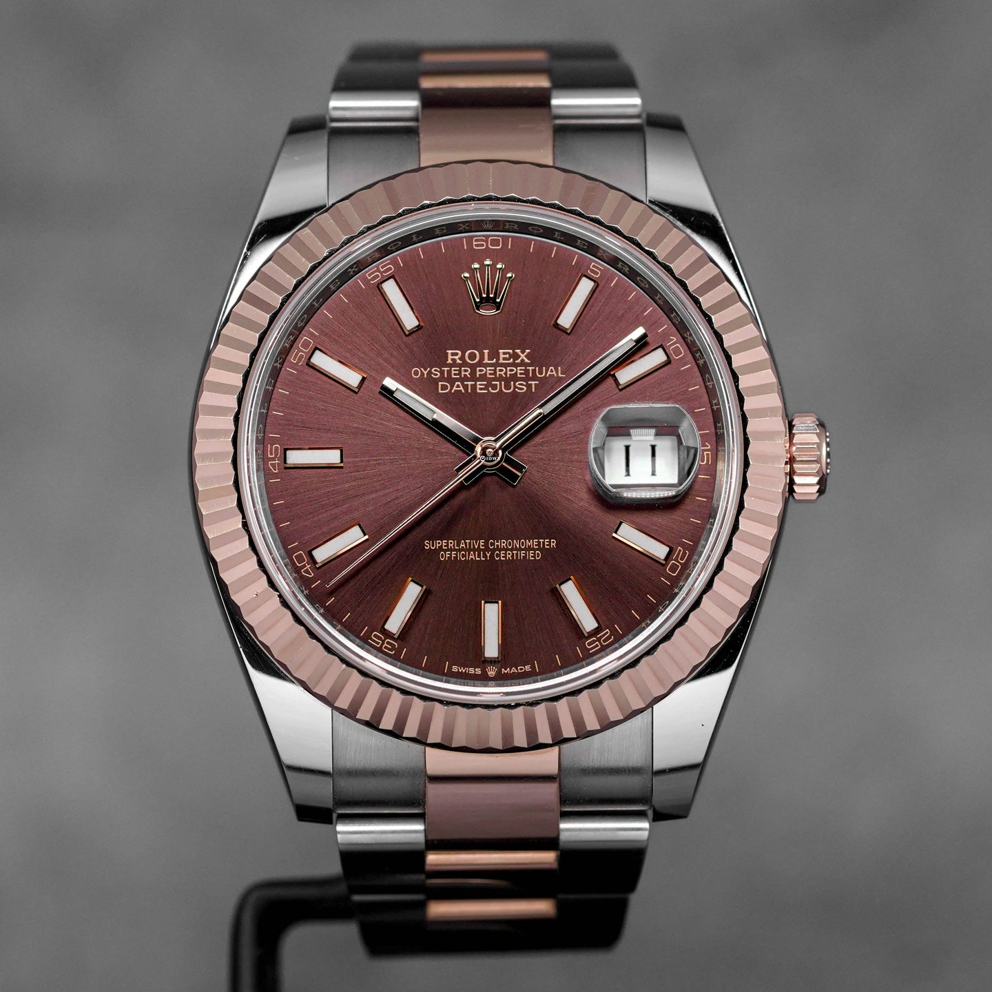 DATEJUST 41MM TWOTONE ROSEGOLD CHOCO DIAL (2021)