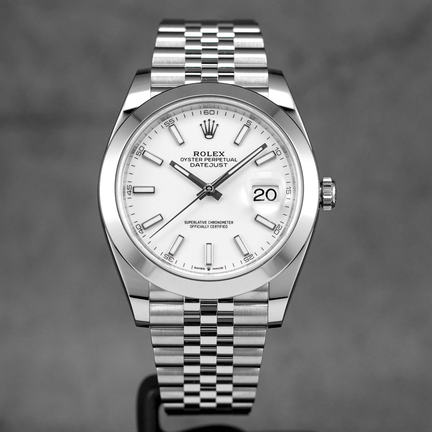 DATEJUST 41MM WHITE DIAL (2024)