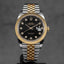 DATEJUST 41MM TWOTONE YELLOWGOLD BLACK DIAMOND DIAL (2016)