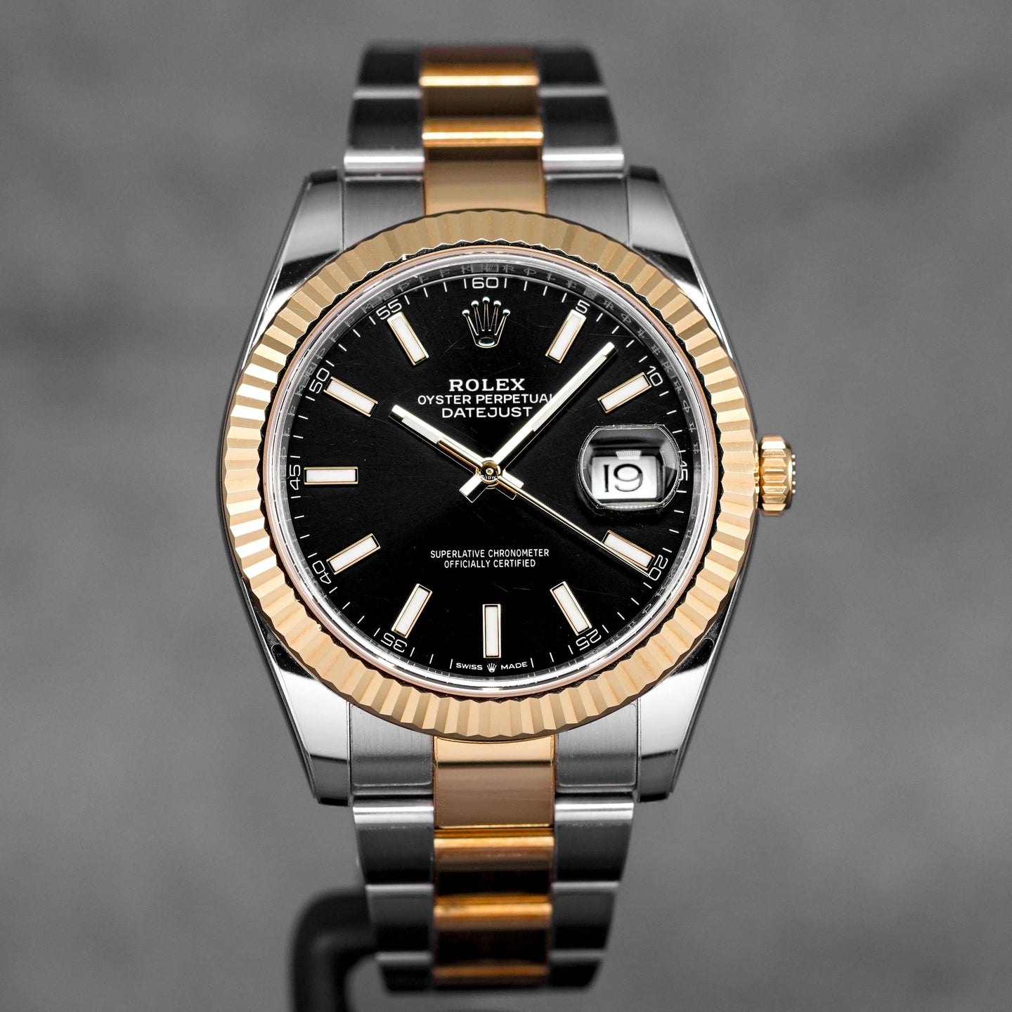 DATEJUST 41MM TWOTONE YELLOWGOLD BLACK DIAL (2022)