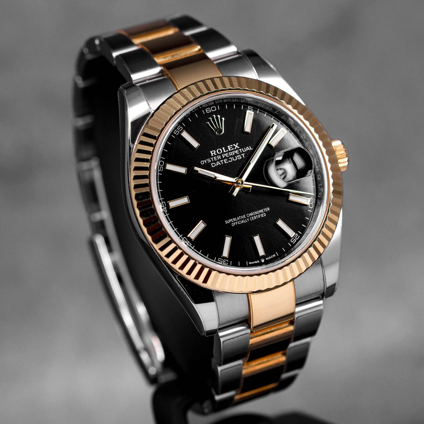 DATEJUST 41MM TWOTONE YELLOWGOLD BLACK DIAL (2022)