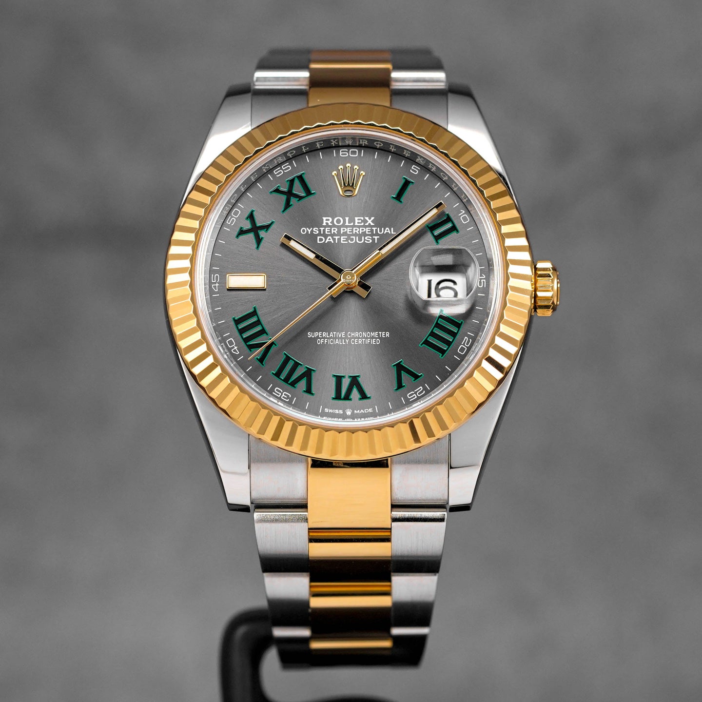 DATEJUST 41MM TWOTONE YELLOWGOLD WIMBLEDON DIAL (2022)