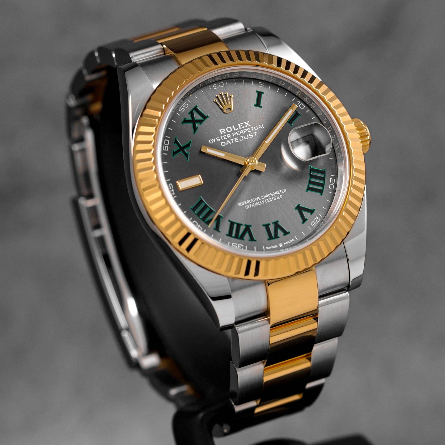 DATEJUST 41MM TWOTONE YELLOWGOLD WIMBLEDON DIAL (2022)