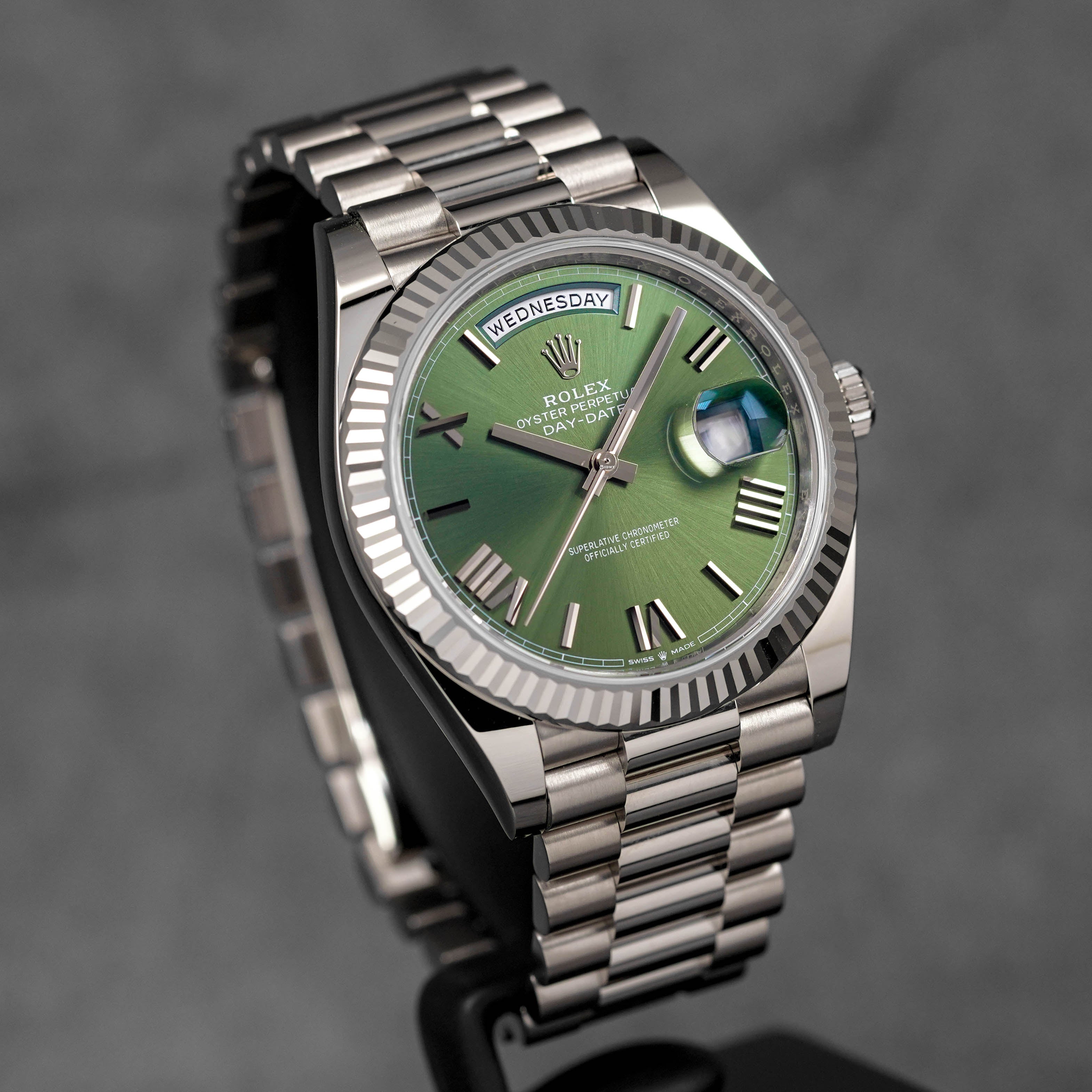 DAYDATE 40MM WHITEGOLD OLIVE GREEN DIAL (2025)