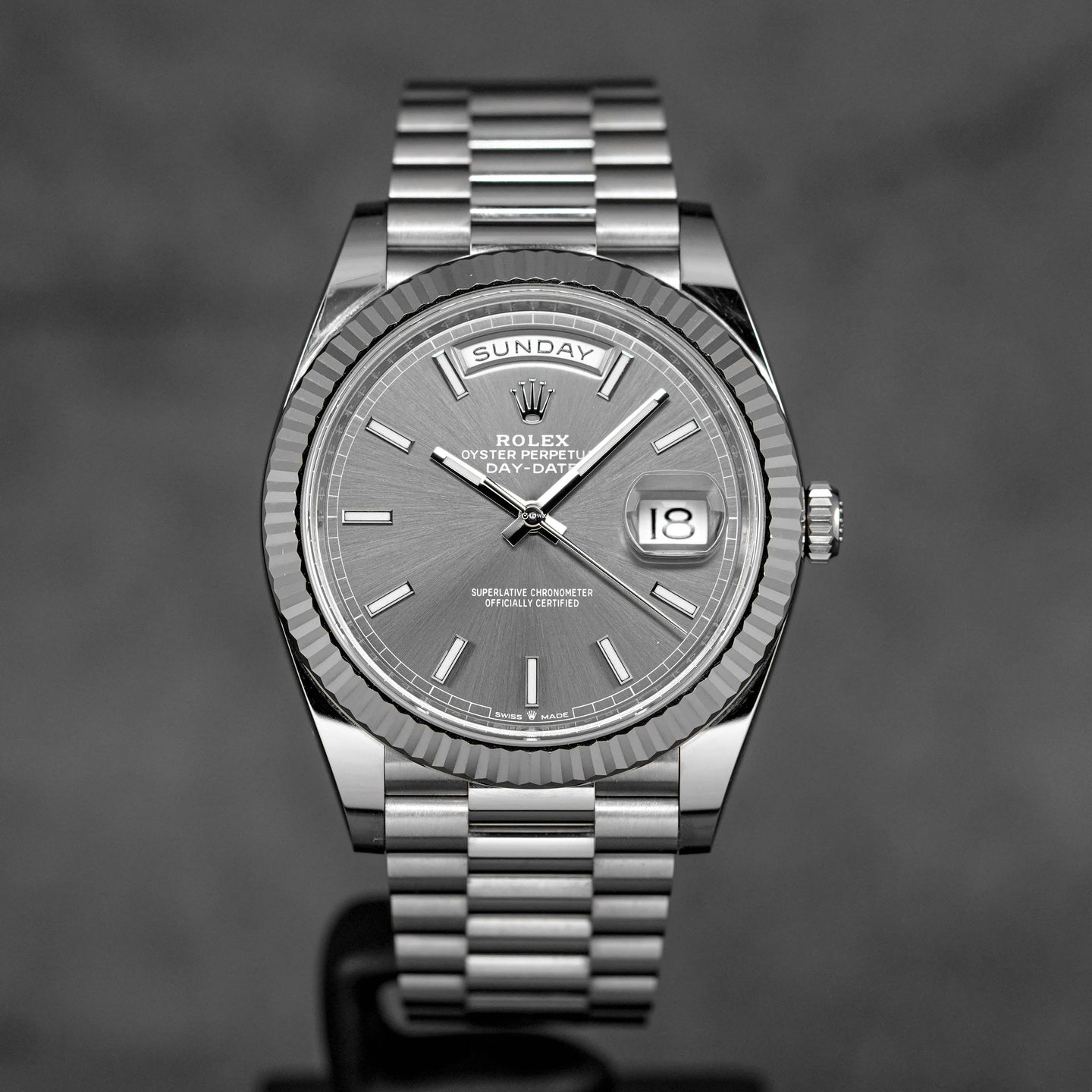 DAYDATE 40MM WHITEGOLD RHODIUM DIAL (2023)