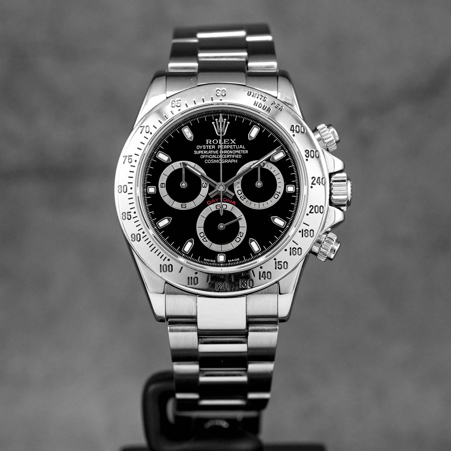 DAYTONA STEEL BLACK DIAL (WATCH ONLY)