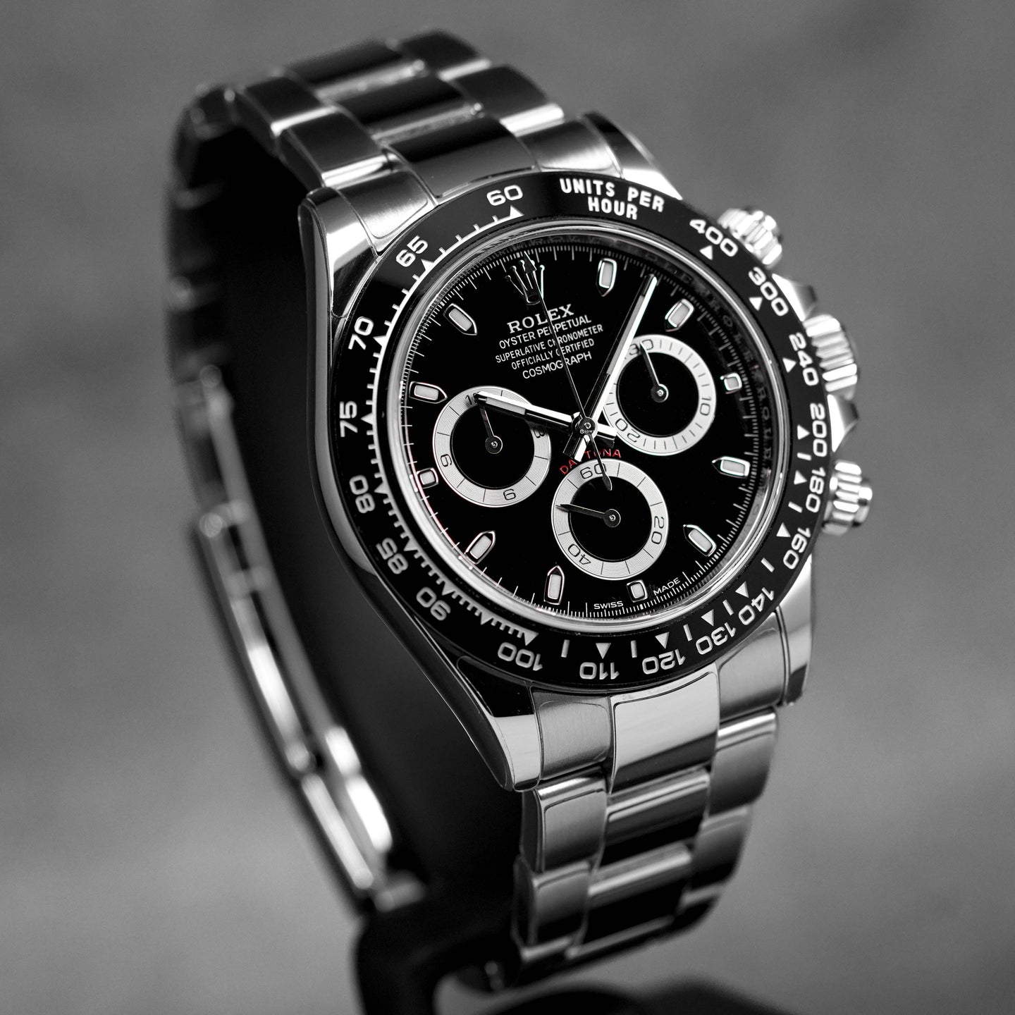 DAYTONA STEEL CERAMIC BEZEL BLACK DIAL (2023)