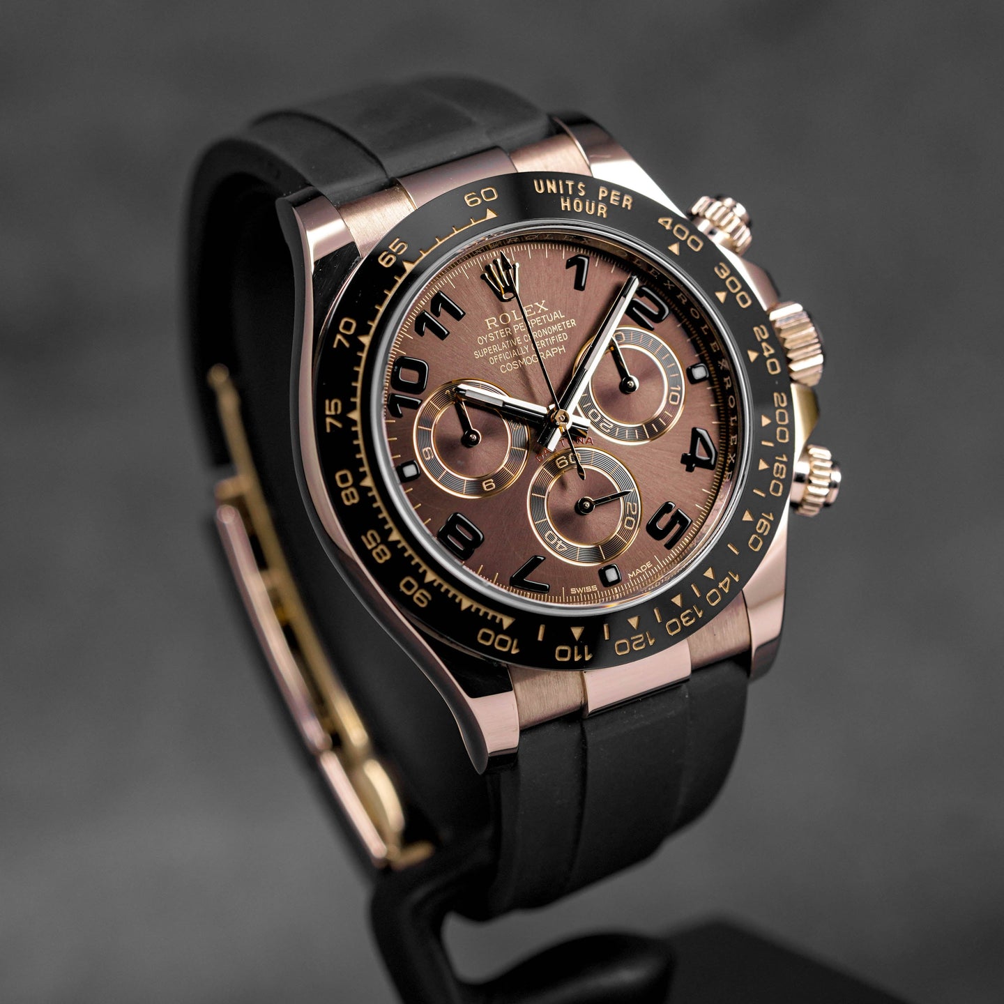 DAYTONA OYSTERFLEX ROSEGOLD CHOCO ARABIC DIAL (2019)