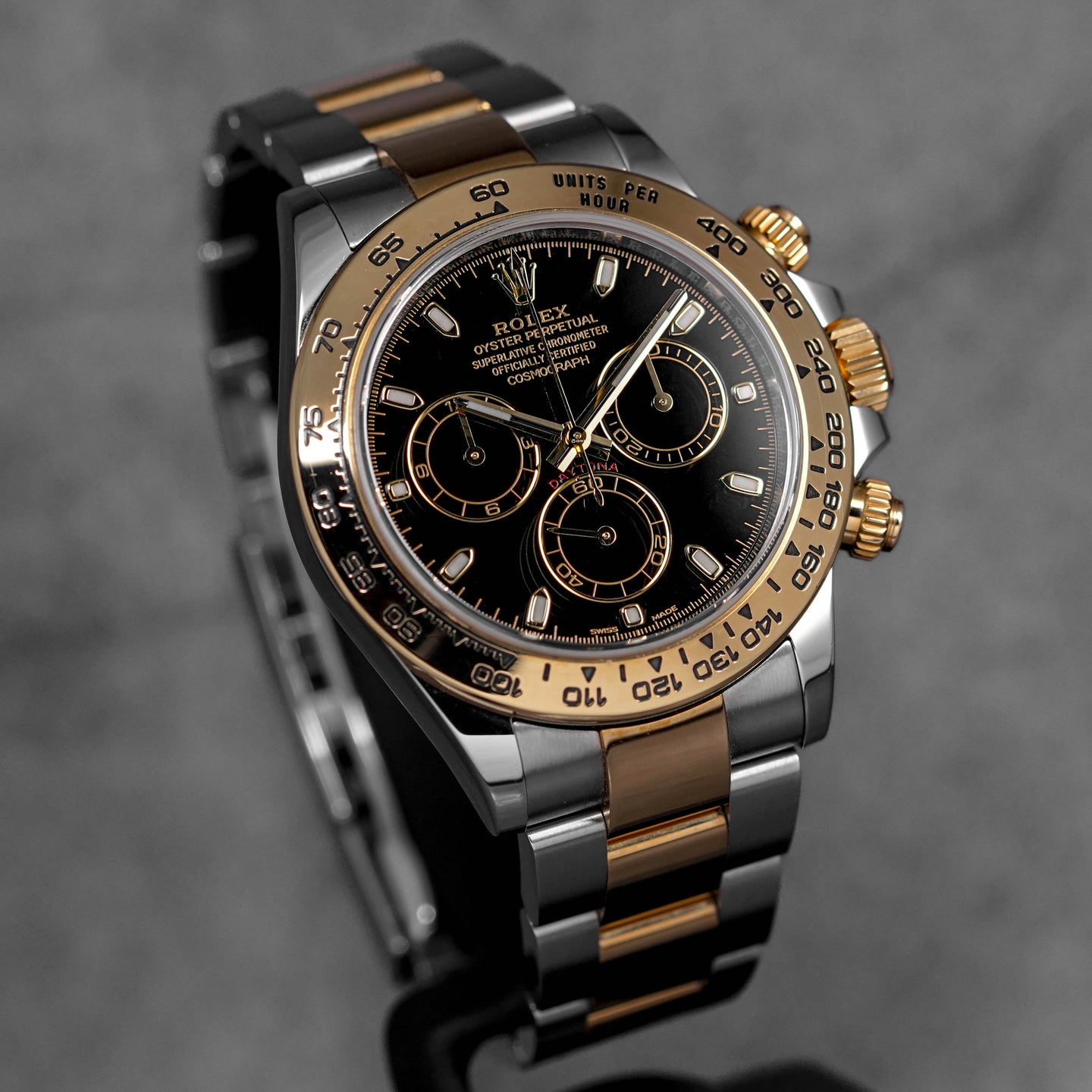 DAYTONA TWOTONE YELLOWGOLD BLACK DIAL (2022)