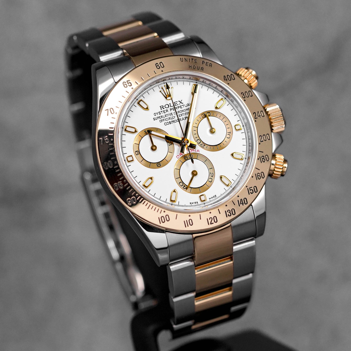 DAYTONA TWOTONE YELLOWGOLD WHITE DIAL (2010)