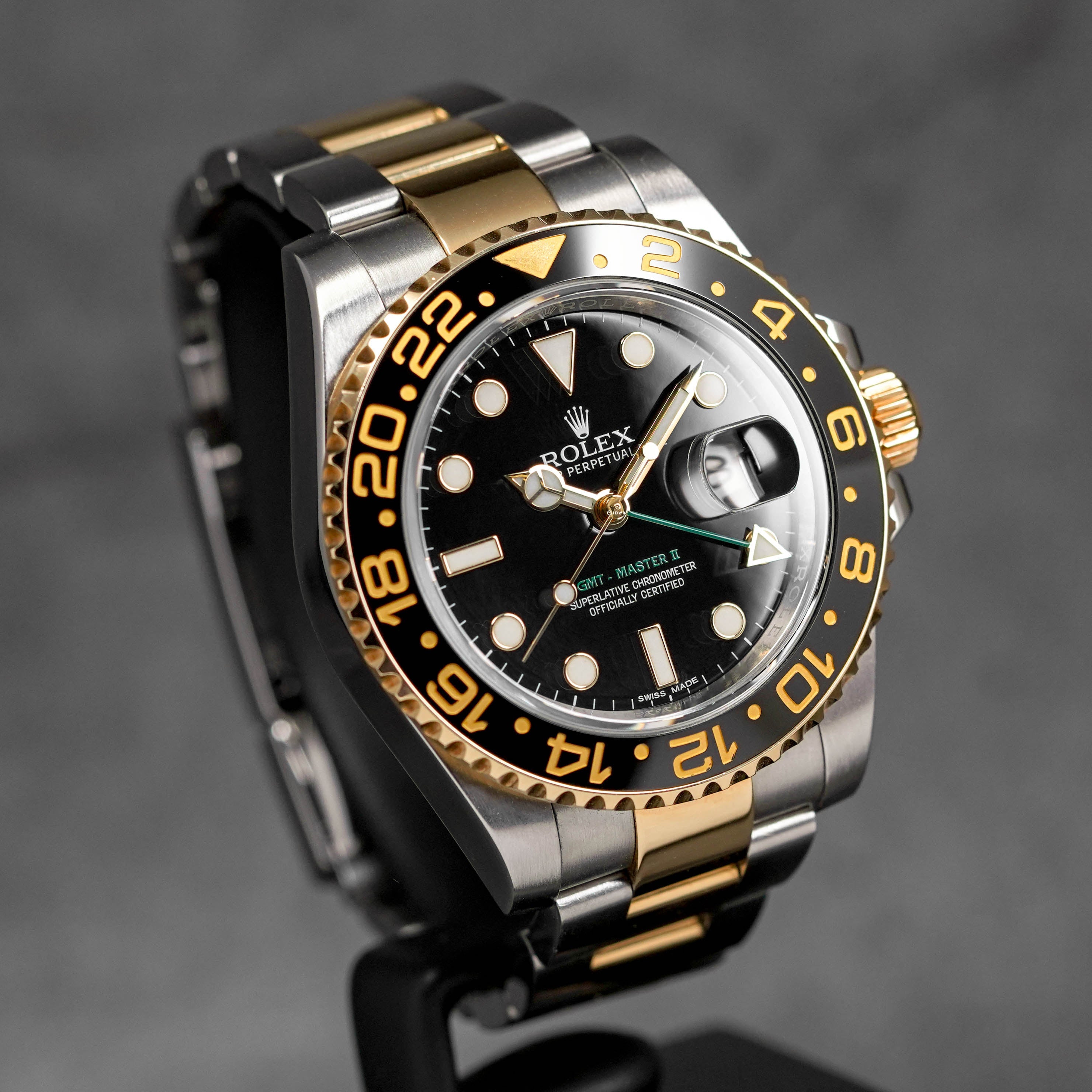 GMT MASTER-II TWOTONE YELLOWGOLD BLACK DIAL (2018)