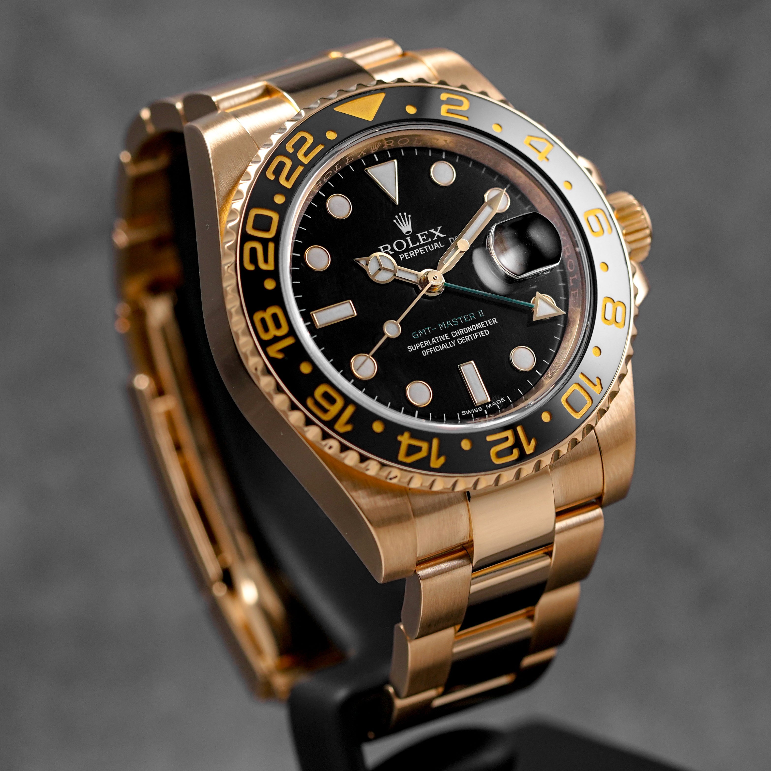 GMT MASTER-II YELLOWGOLD BLACK DIAL (2010)