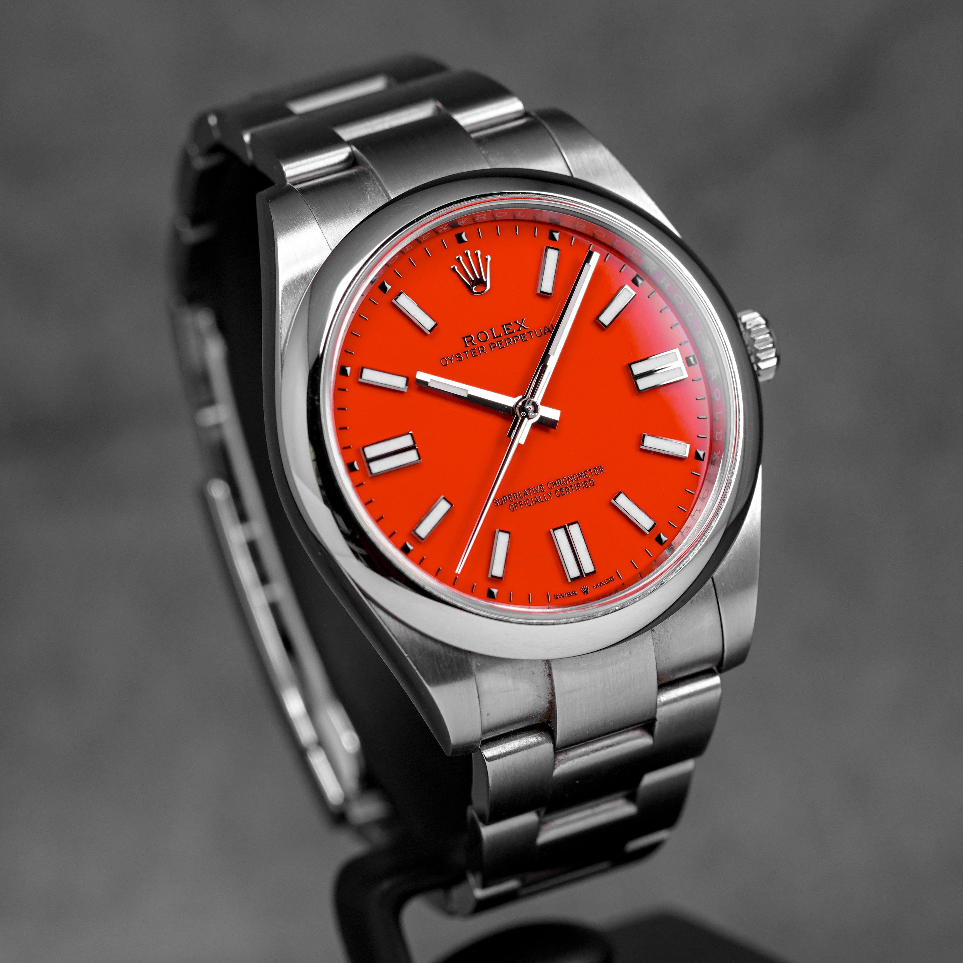 OYSTER PERPETUAL 41MM RED CORAL DIAL (2022)