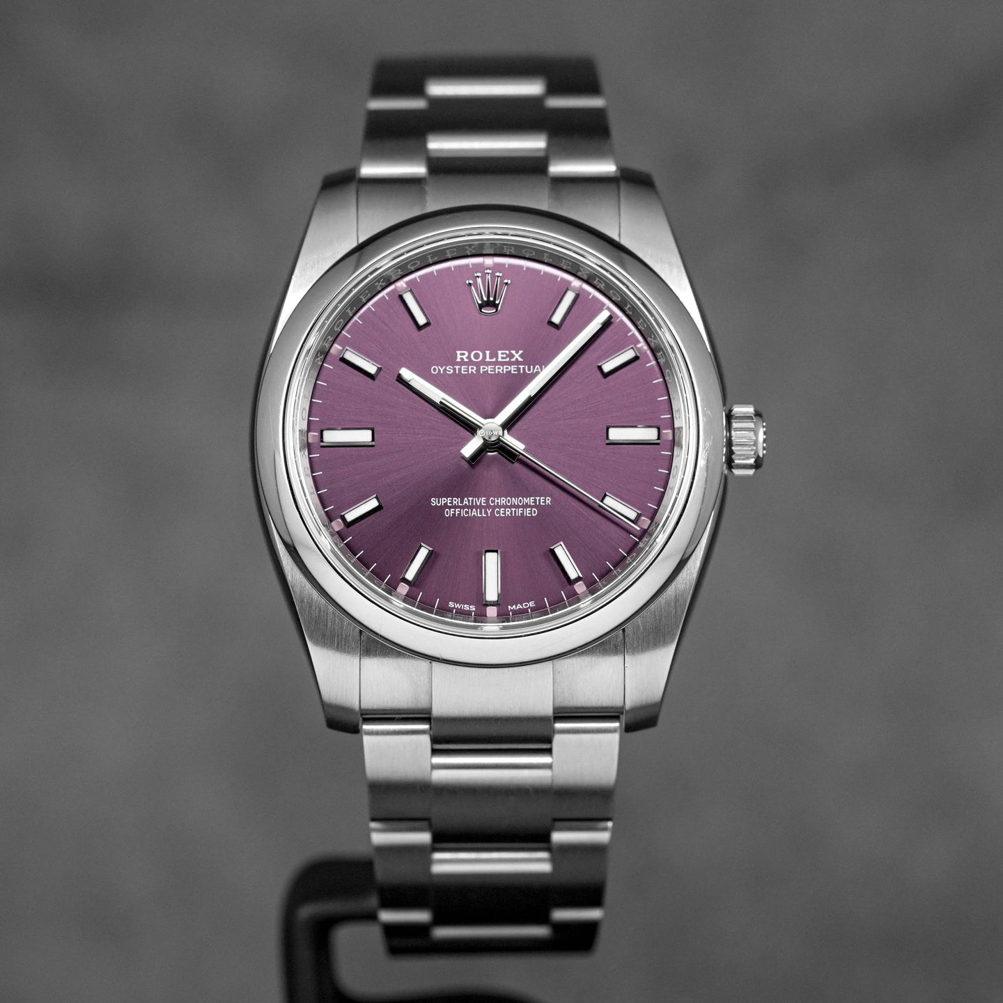 OYSTER PERPETUAL 34MM RED GRAPE DIAL (2018)