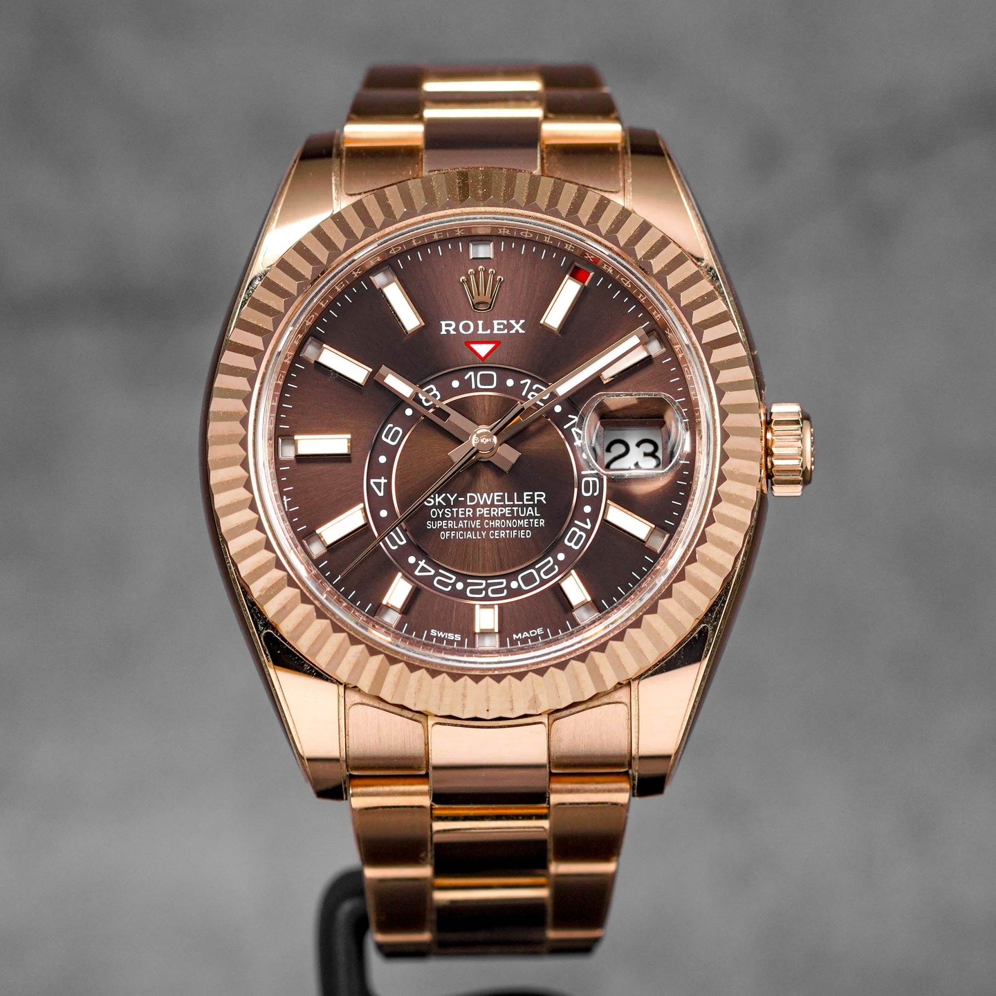 SKY-DWELLER ROSEGOLD CHOCO DIAL (2023)