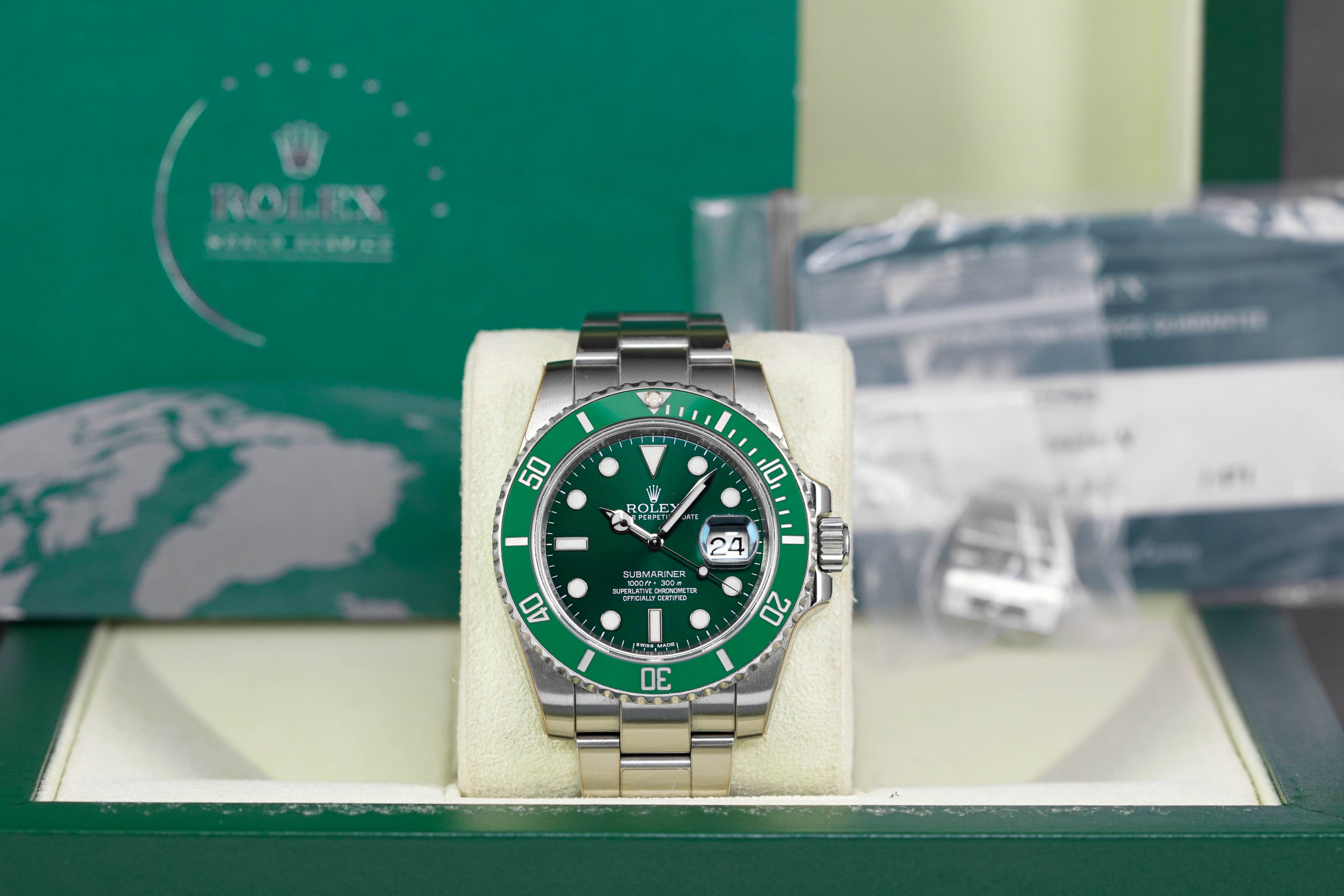 ROLEX SUBMARINER DATE 40MM 'HULK' (WATCH BOX) – ONELUXE