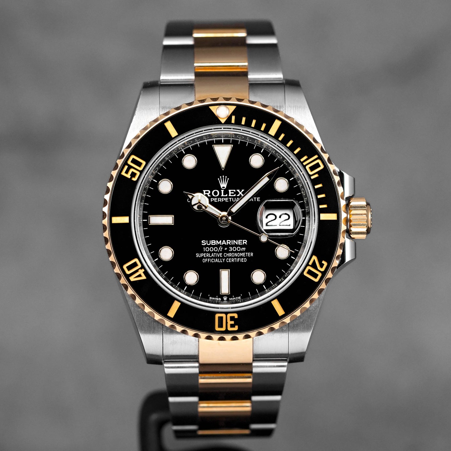 SUBMARINER DATE 41MM TWOTONE YELLOWGOLD BLACK DIAL (2020)