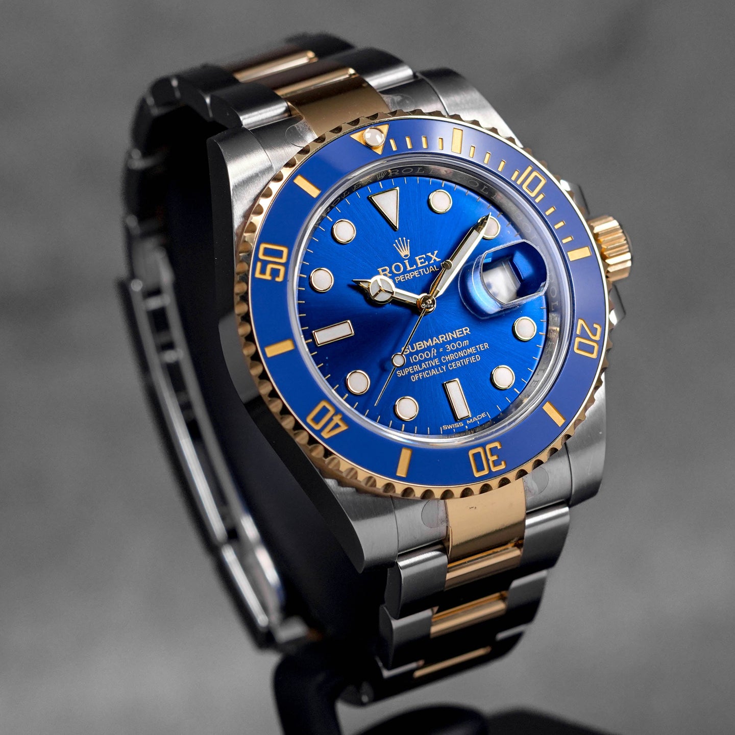 SUBMARINER DATE 40MM TWOTONE YELLOWGOLD BLUE DIAL (2018)