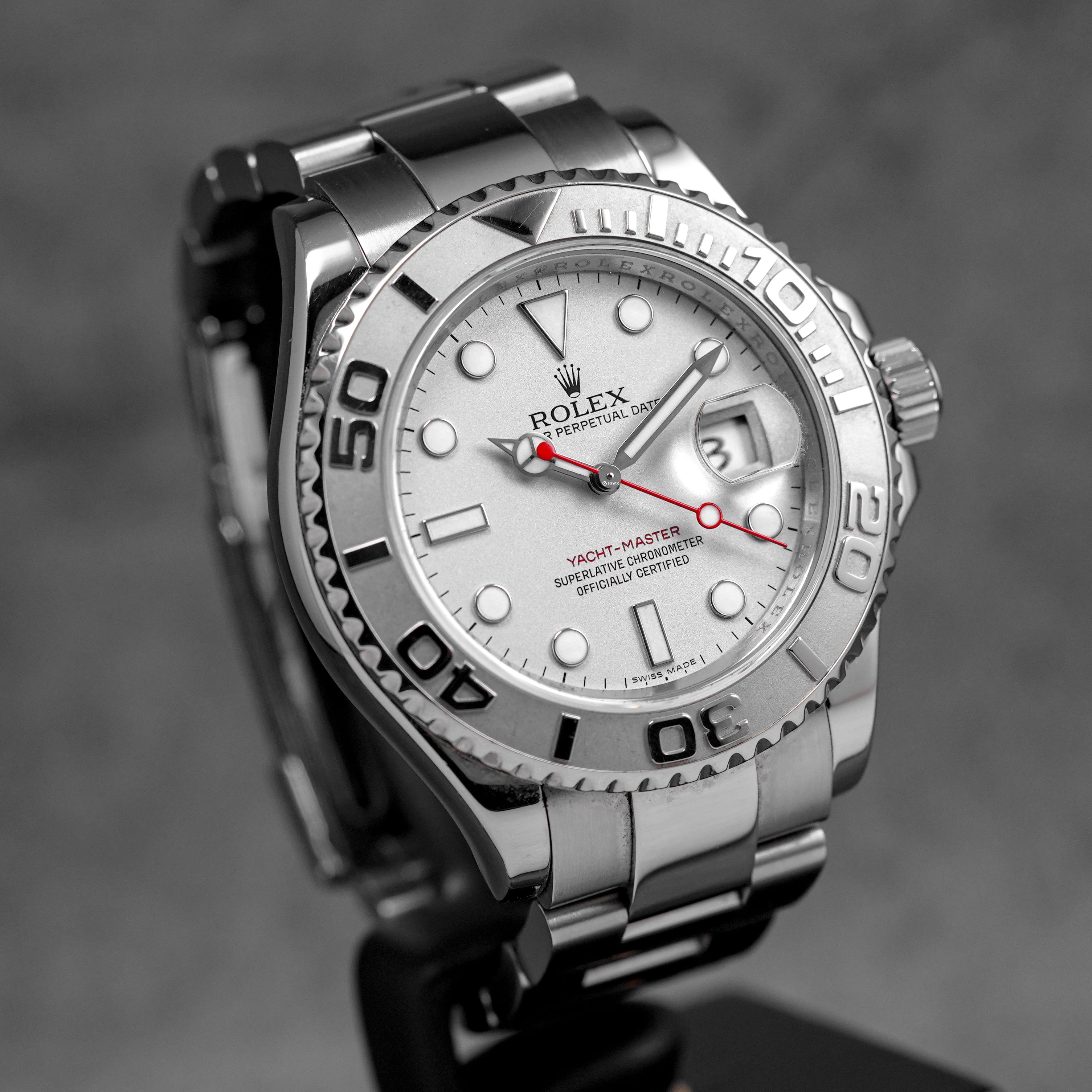 YACHT-MASTER 40MM 16622 SILVER DIAL PLATINUM BEZEL (2010)