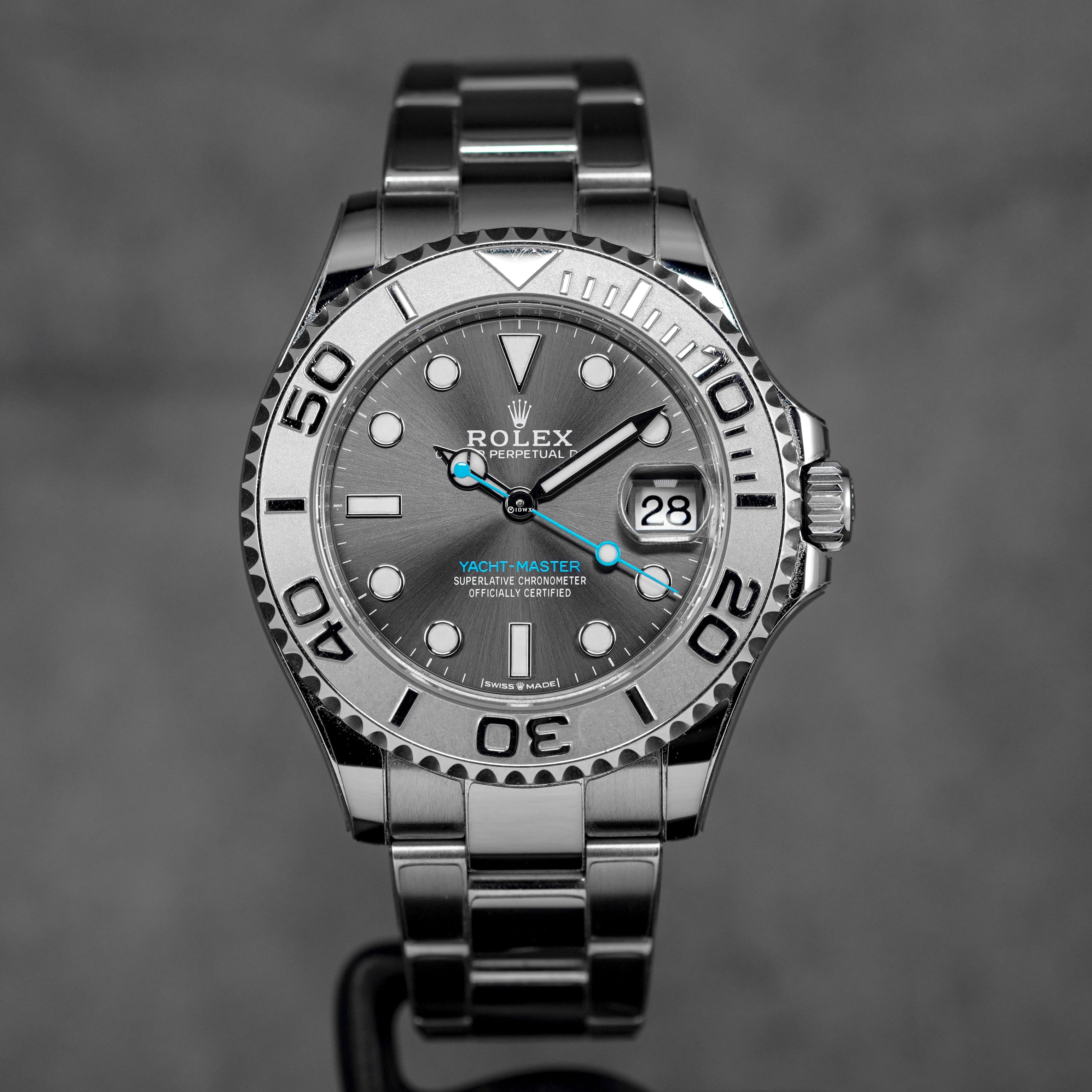 YACHT-MASTER 37MM RHODIUM DIAL PLATINUM BEZEL (2025)