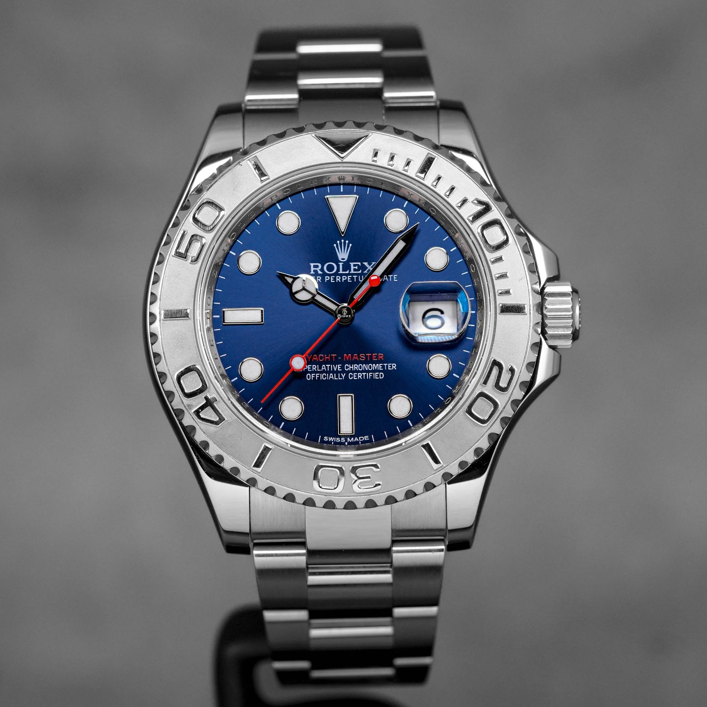 YACHT-MASTER 40MM BLUE DIAL PLATINUM BEZEL (2013)