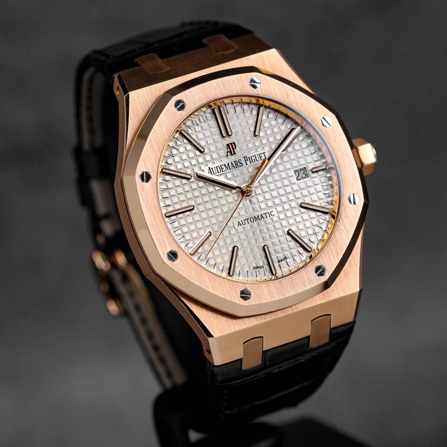 ROYAL OAK 41MM 15400 ROSEGOLD SILVER DIAL (2018)