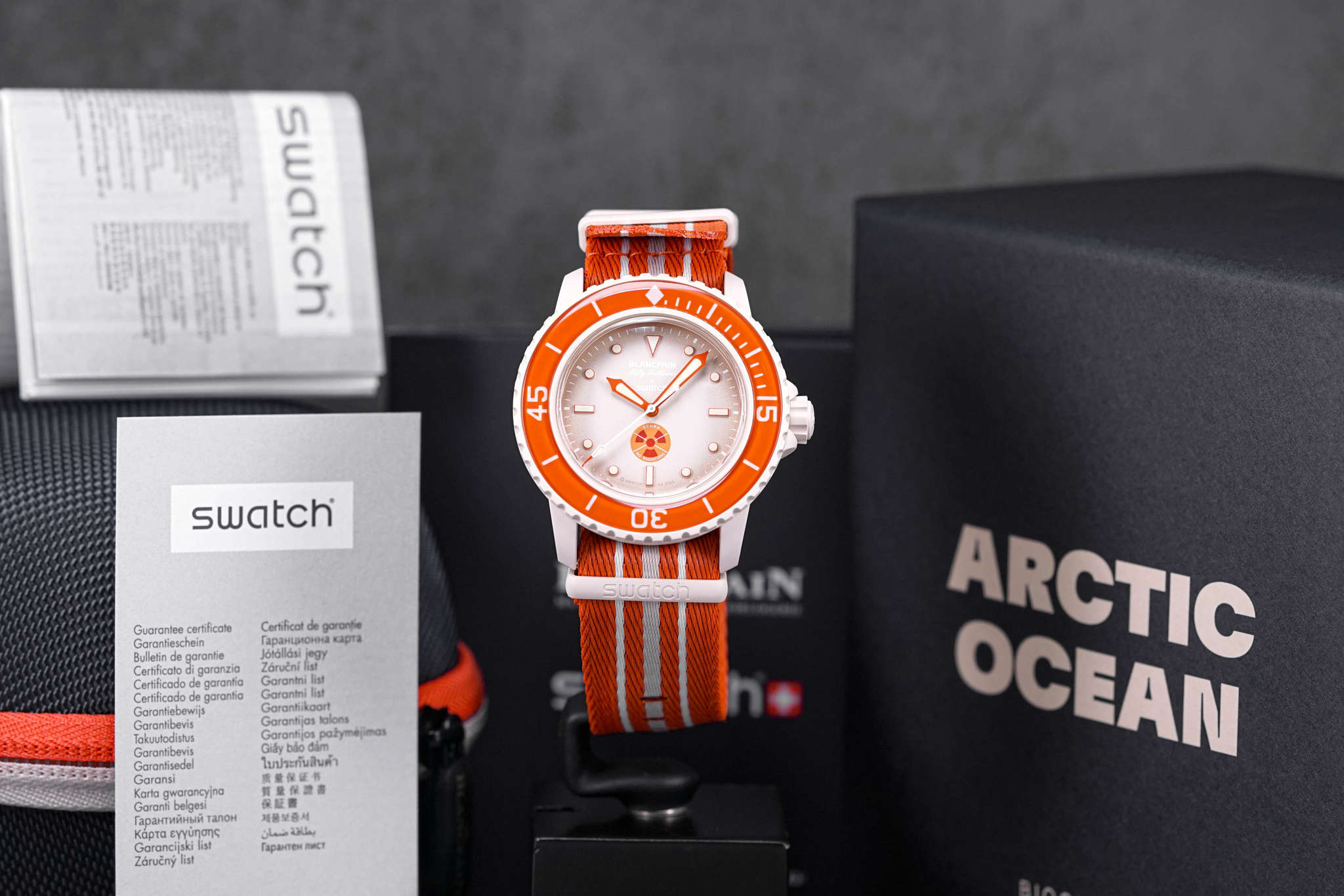 BLANCPAIN X SWATCH SCUBA FIFTY FATHOMS ARTIC OCEAN 2023 ONELUXE BLANCPAIN X SWATCH SCUBA FIFTY FATHOMS ARTIC OCEAN 2023 ONELUXE