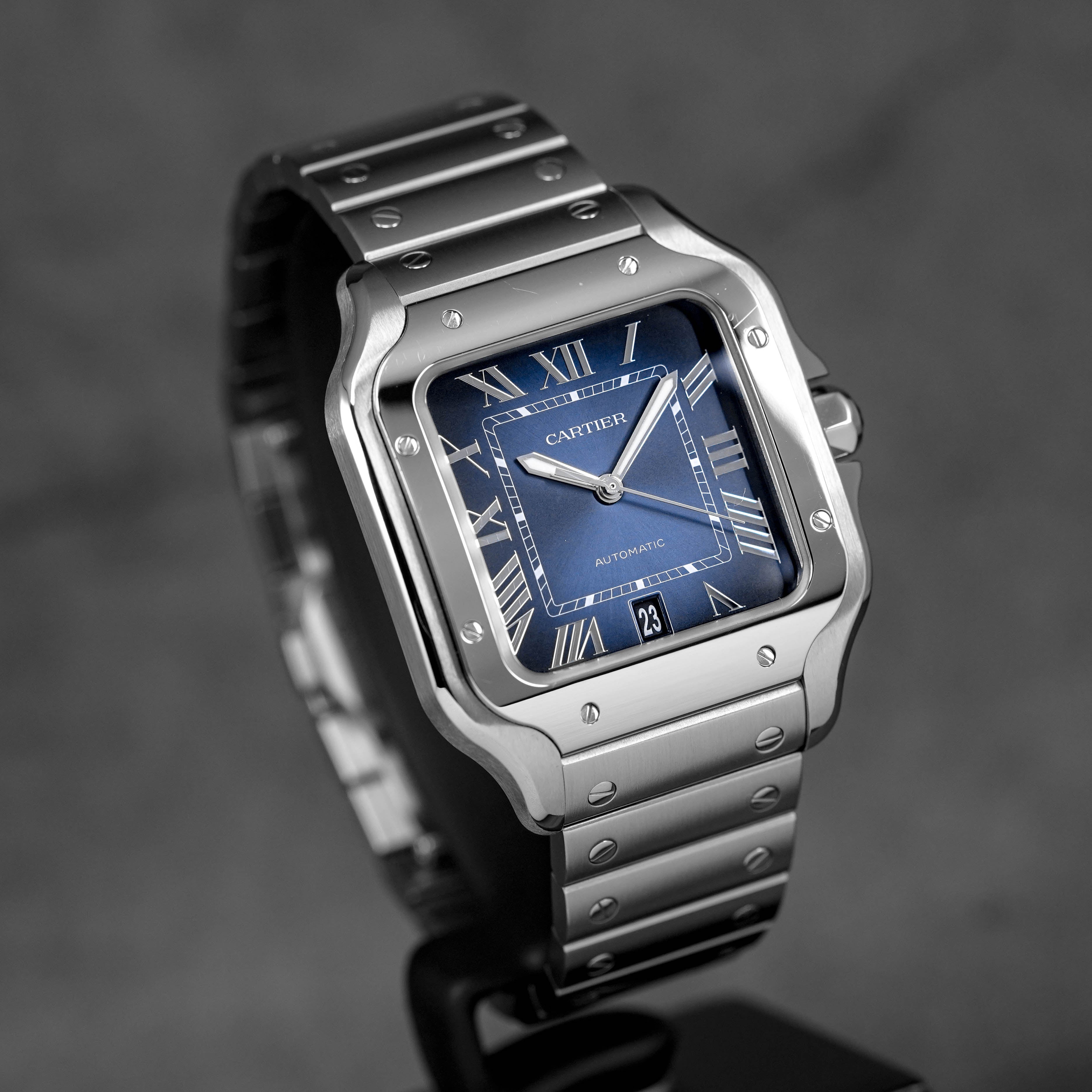 SANTOS DE CARTIER L BLUE DIAL (2024)