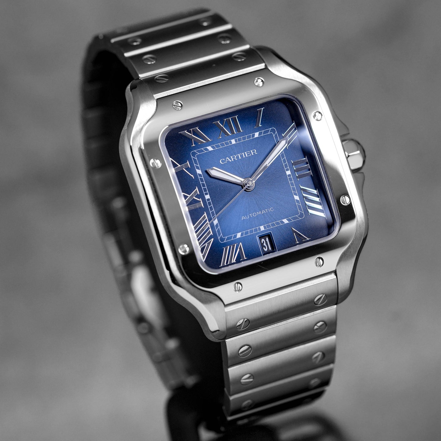 SANTOS DE CARTIER L BLUE DIAL (2024)