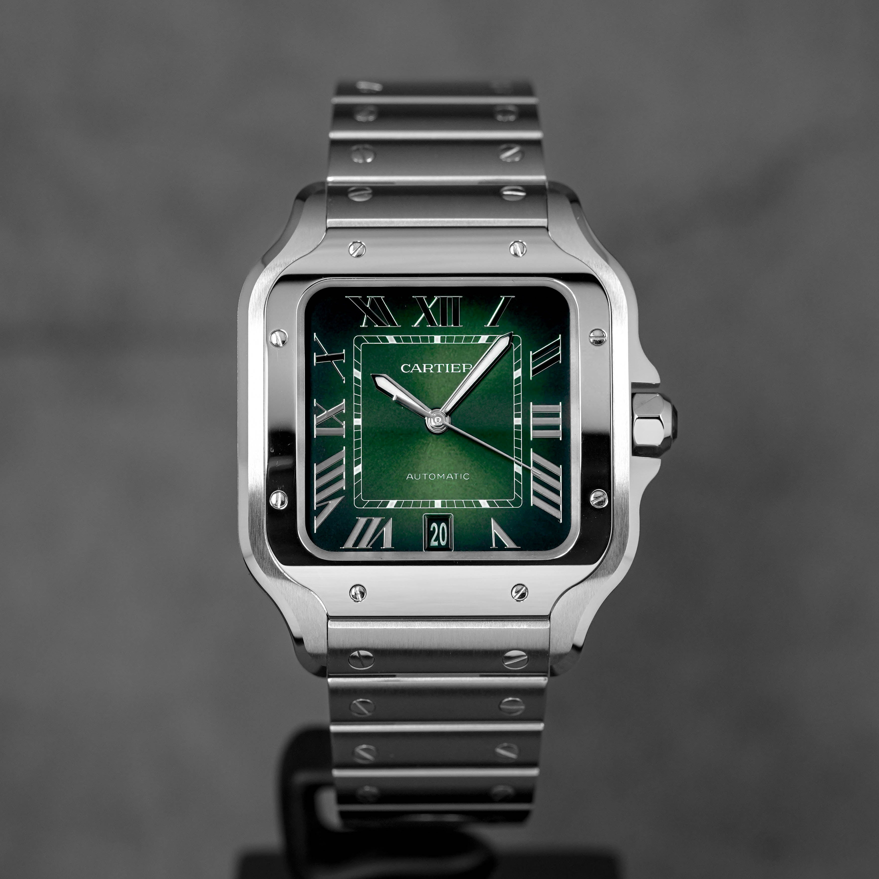 SANTOS DE CARTIER L GREEN DIAL (2025)