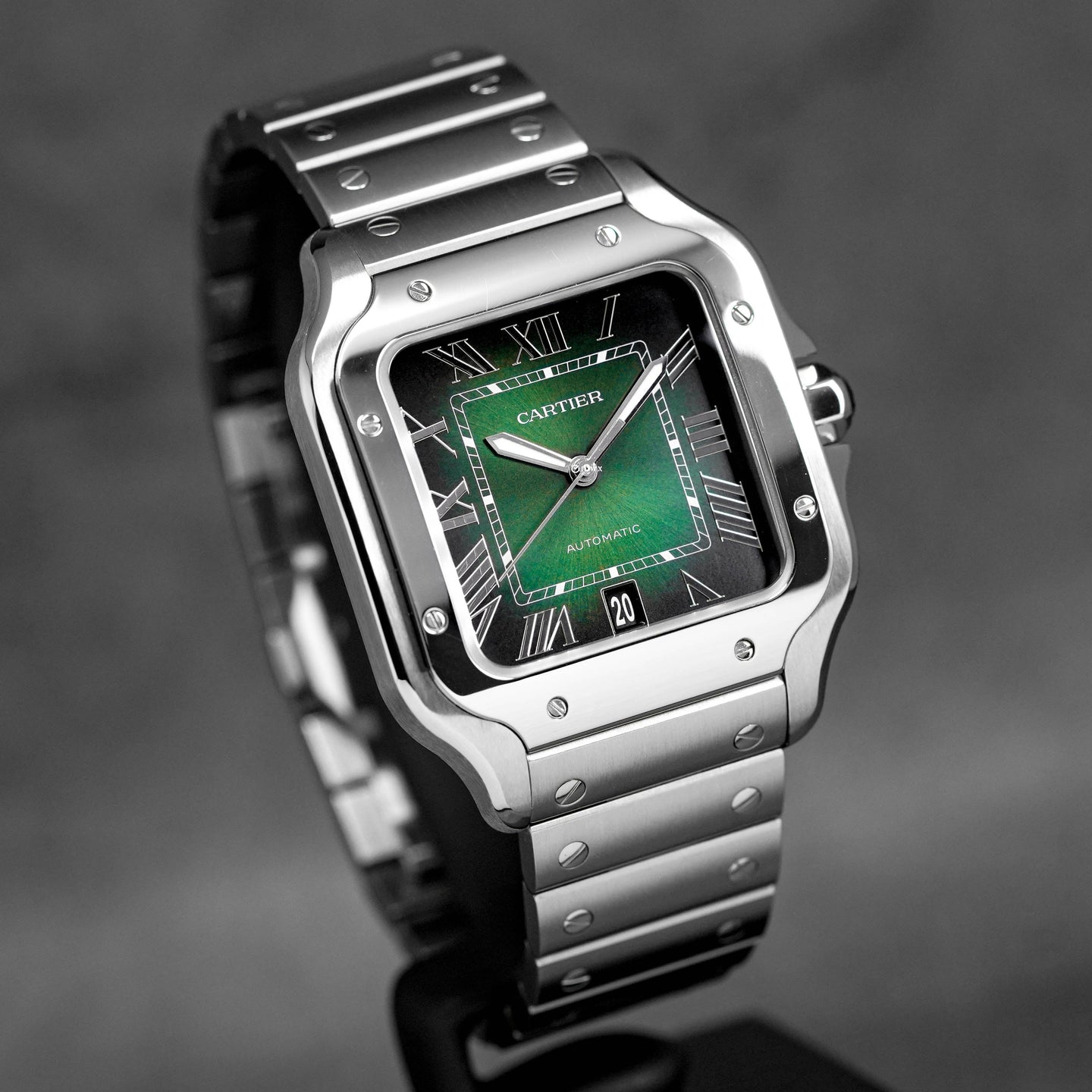 SANTOS DE CARTIER L GREEN DIAL (2023)