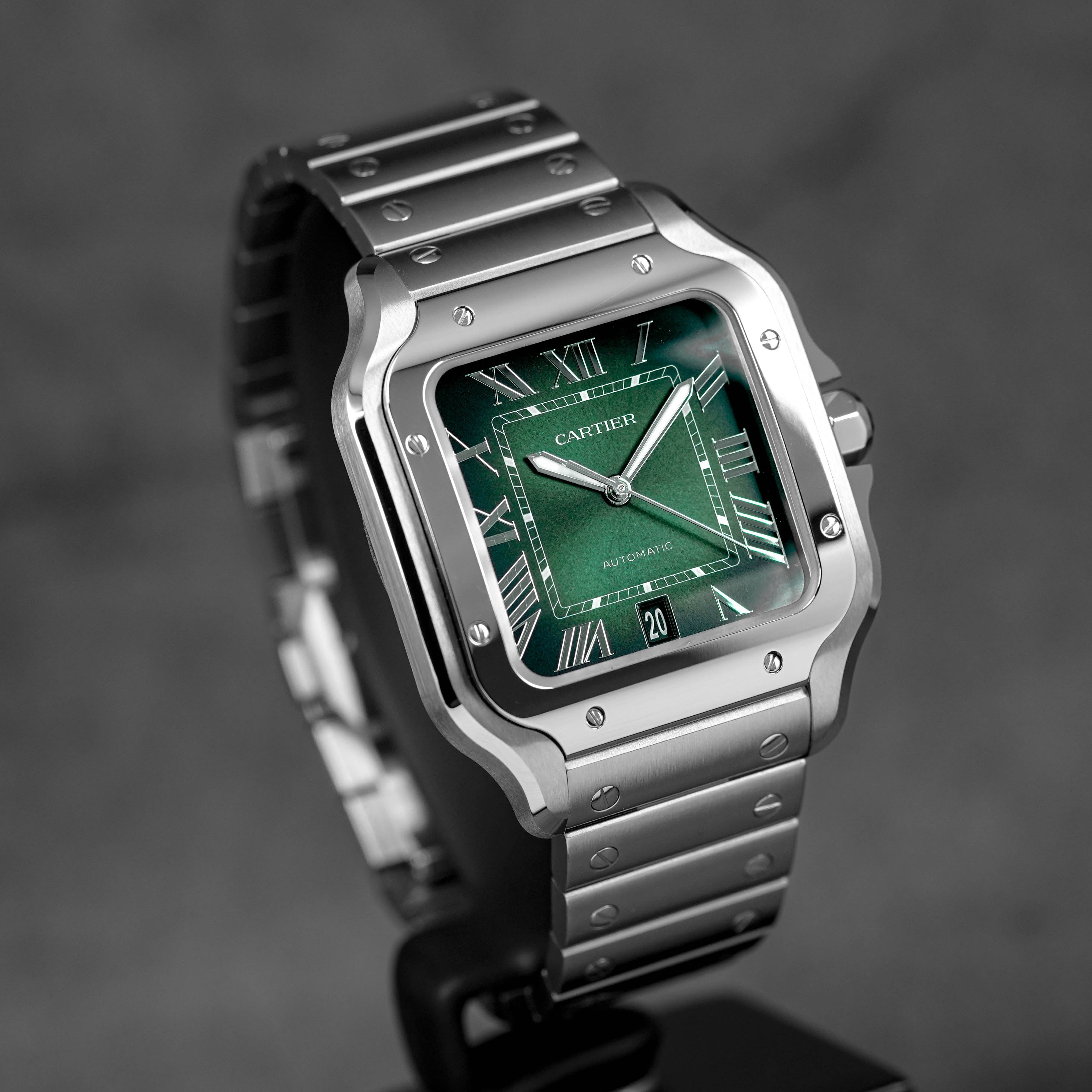 SANTOS DE CARTIER L GREEN DIAL (2025)