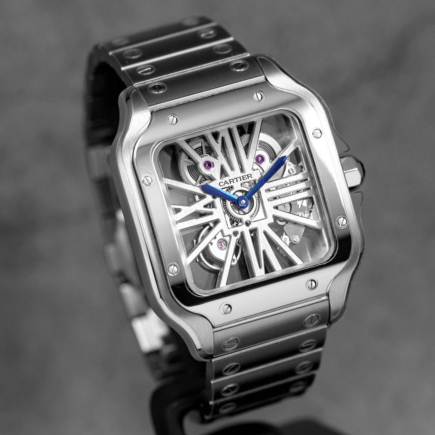 SANTOS DE CARTIER L SKELETON DIAL (2022)