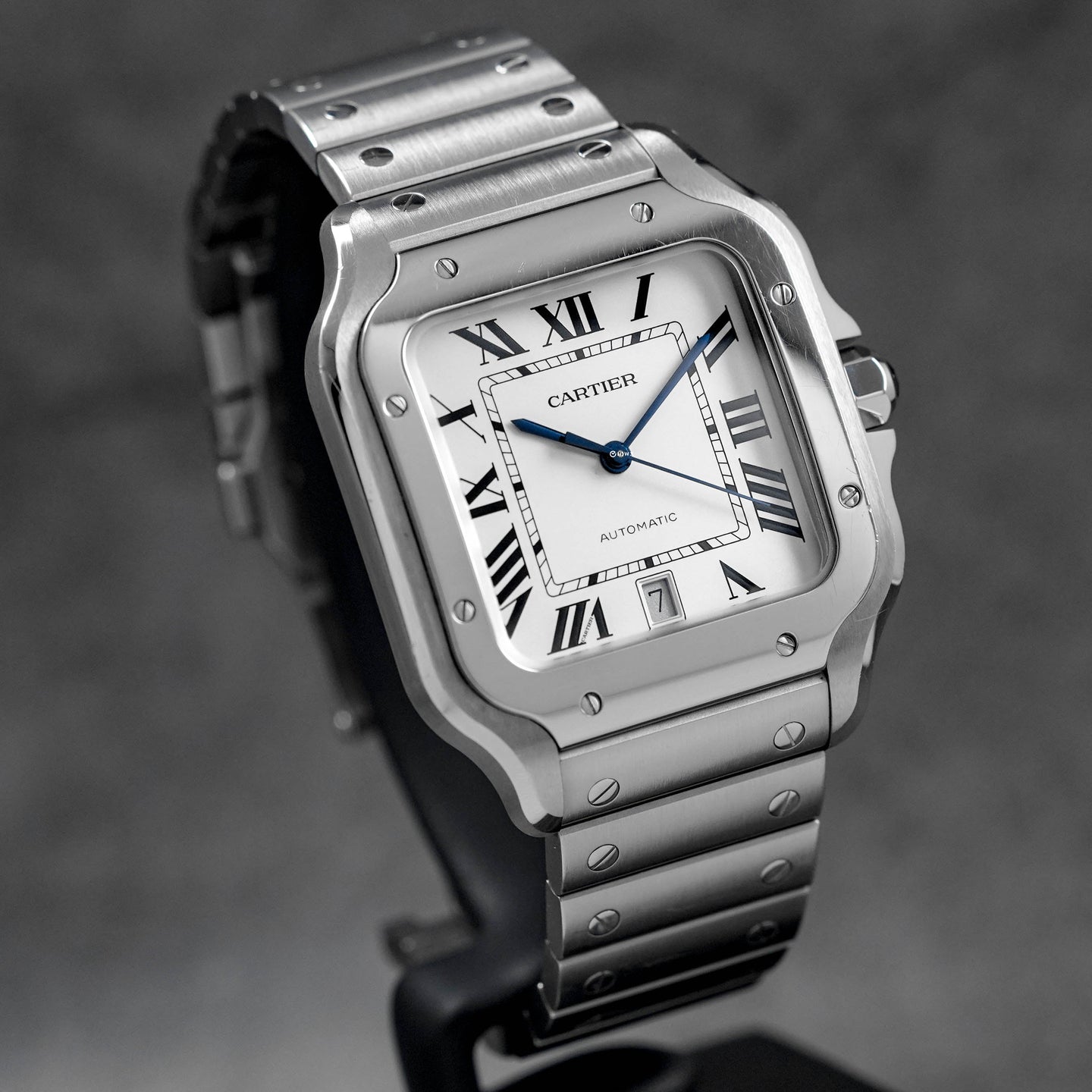 SANTOS DE CARTIER L WHITE DIAL (2023)