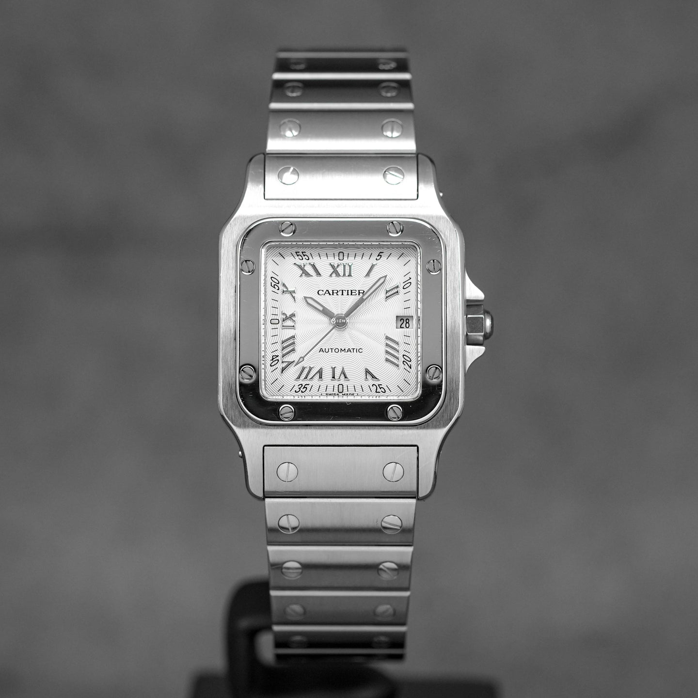 SANTOS GALBEE STEEL SILVER DIAL (WATCH & BOX)