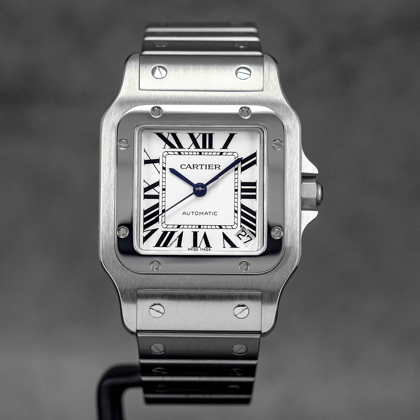 SANTOS GALBEE AUTOMATIC WHITE DIAL (WATCH & BOX)