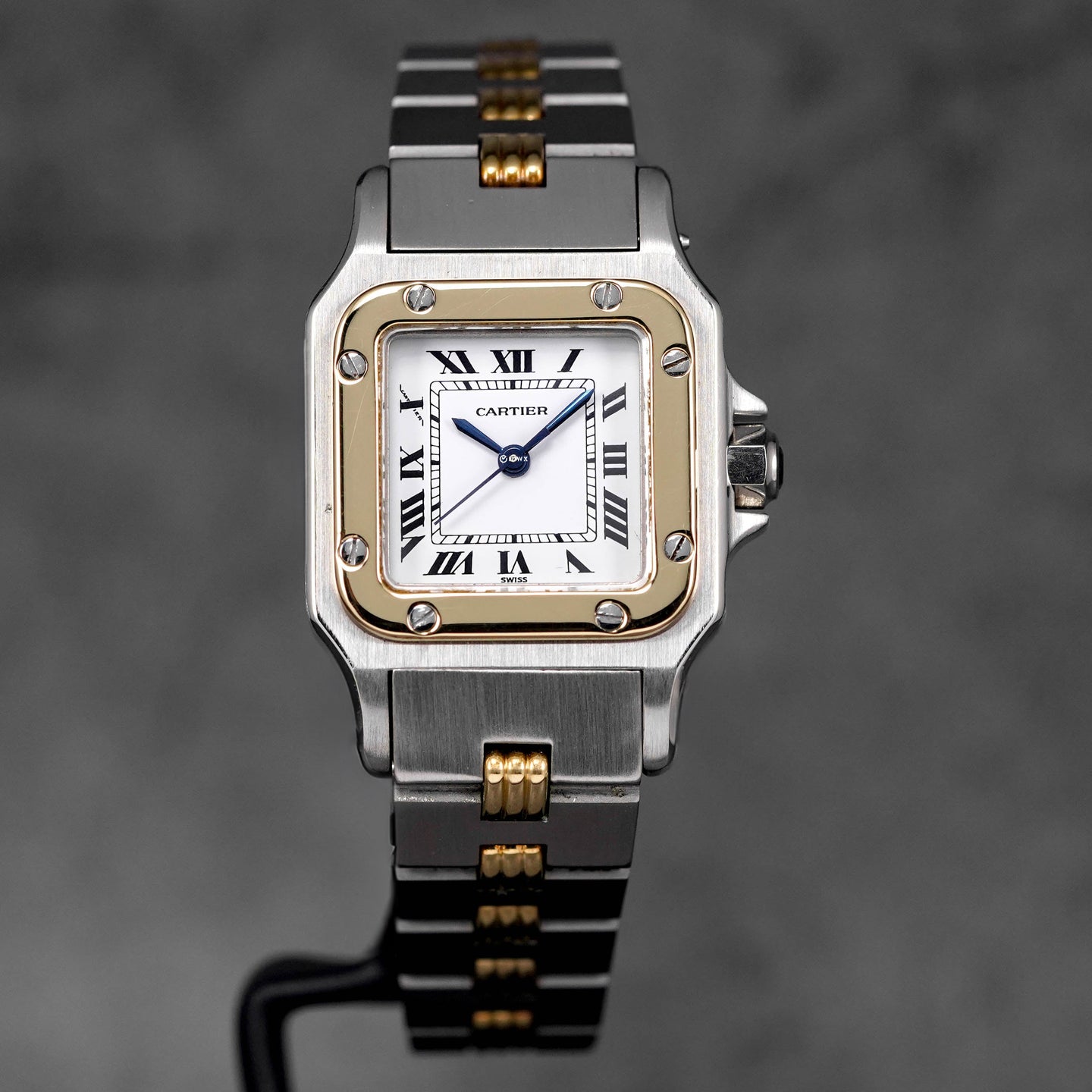 SANTOS LADY TWOTONE YELLOWGOLD WHITE DIAL (WATCH ONLY)