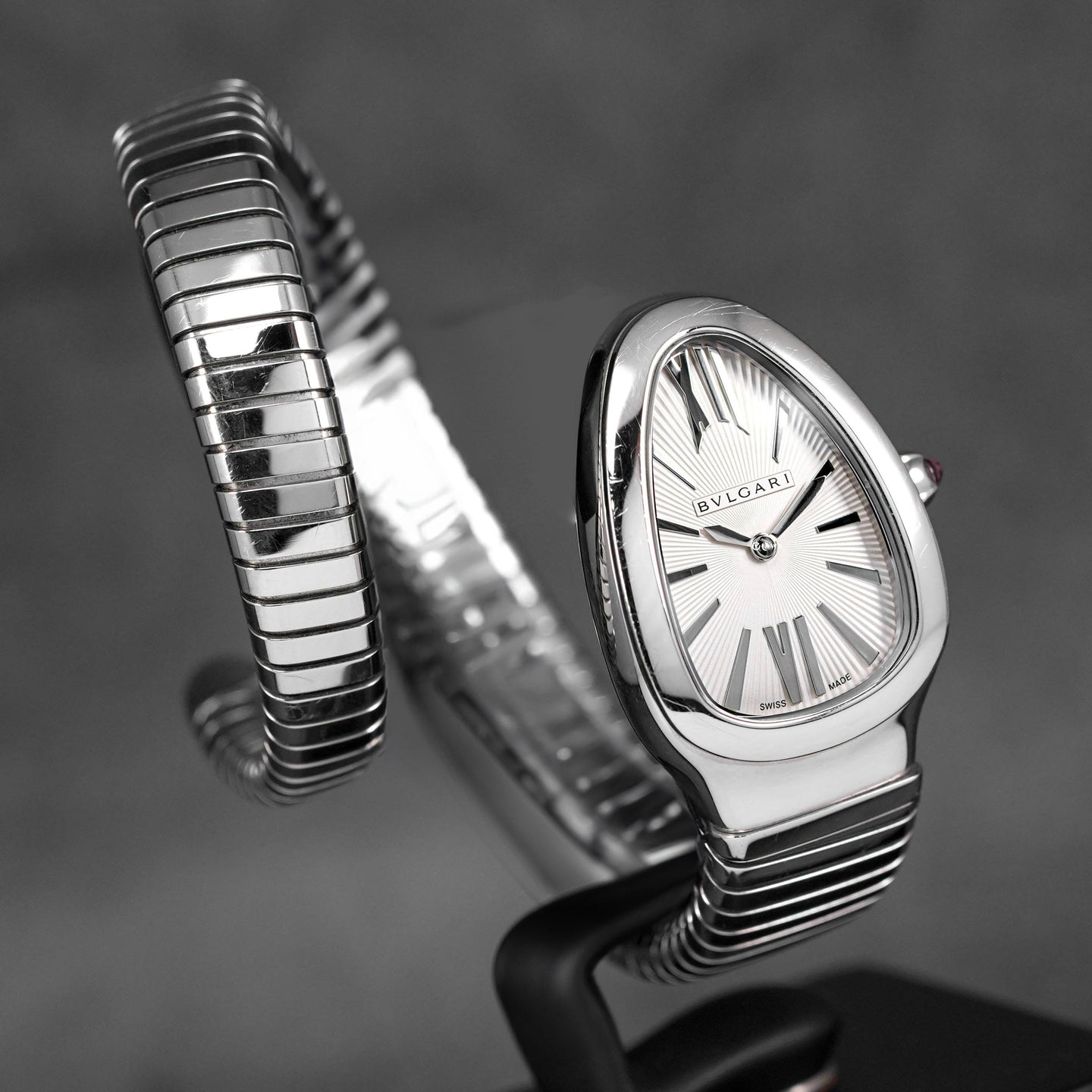 SERPENTI TUBOGAS STEEL SINGLE SPIRAL SILVER DIAL (2022)