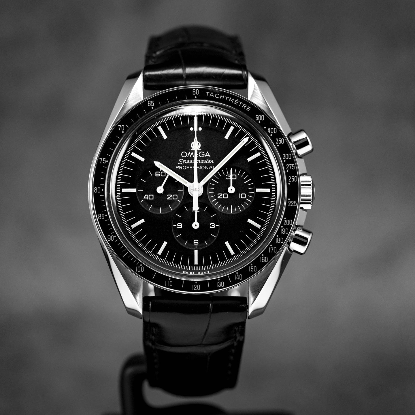 SPEEDMASTER MOONWATCH HESALITE LEATHER STRAP (2019)