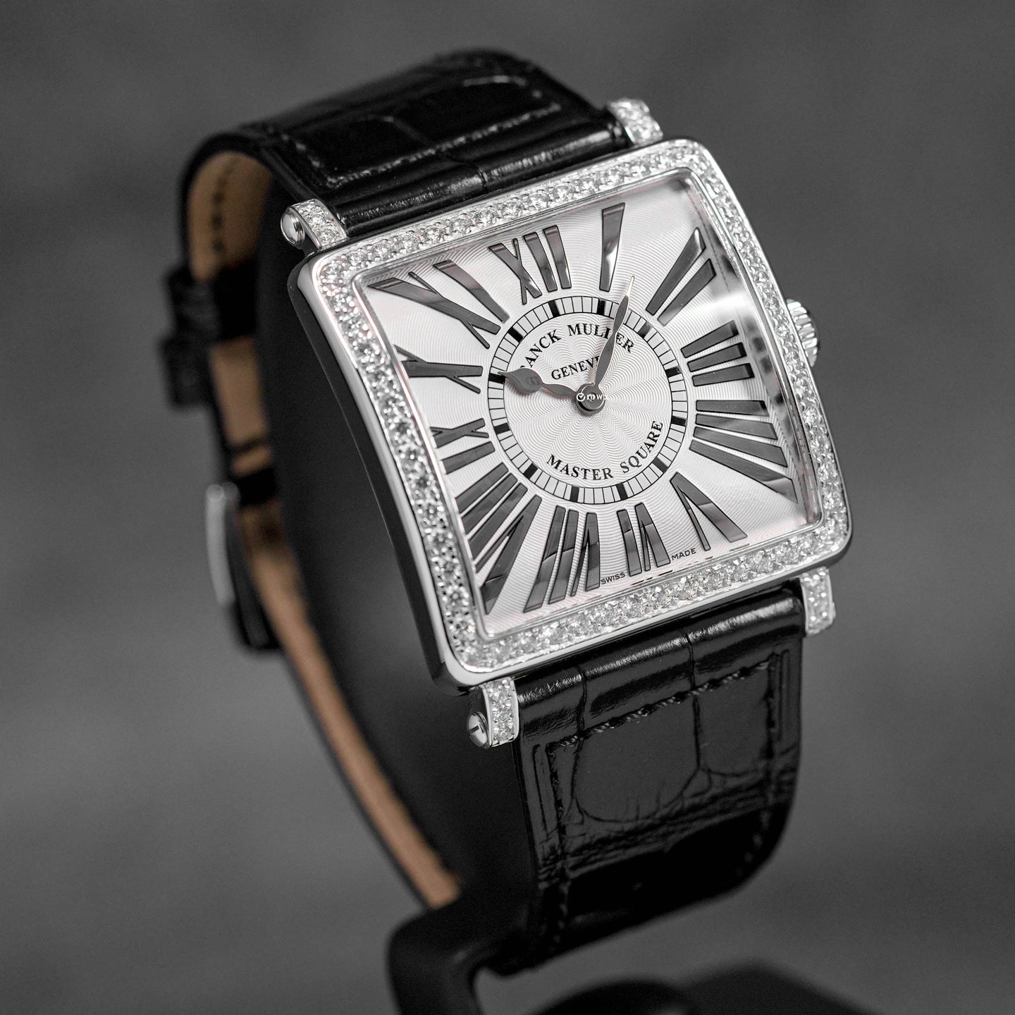 MASTER SQUARE SILVER INDEX DIAL DIAMOND BEZEL (2024)