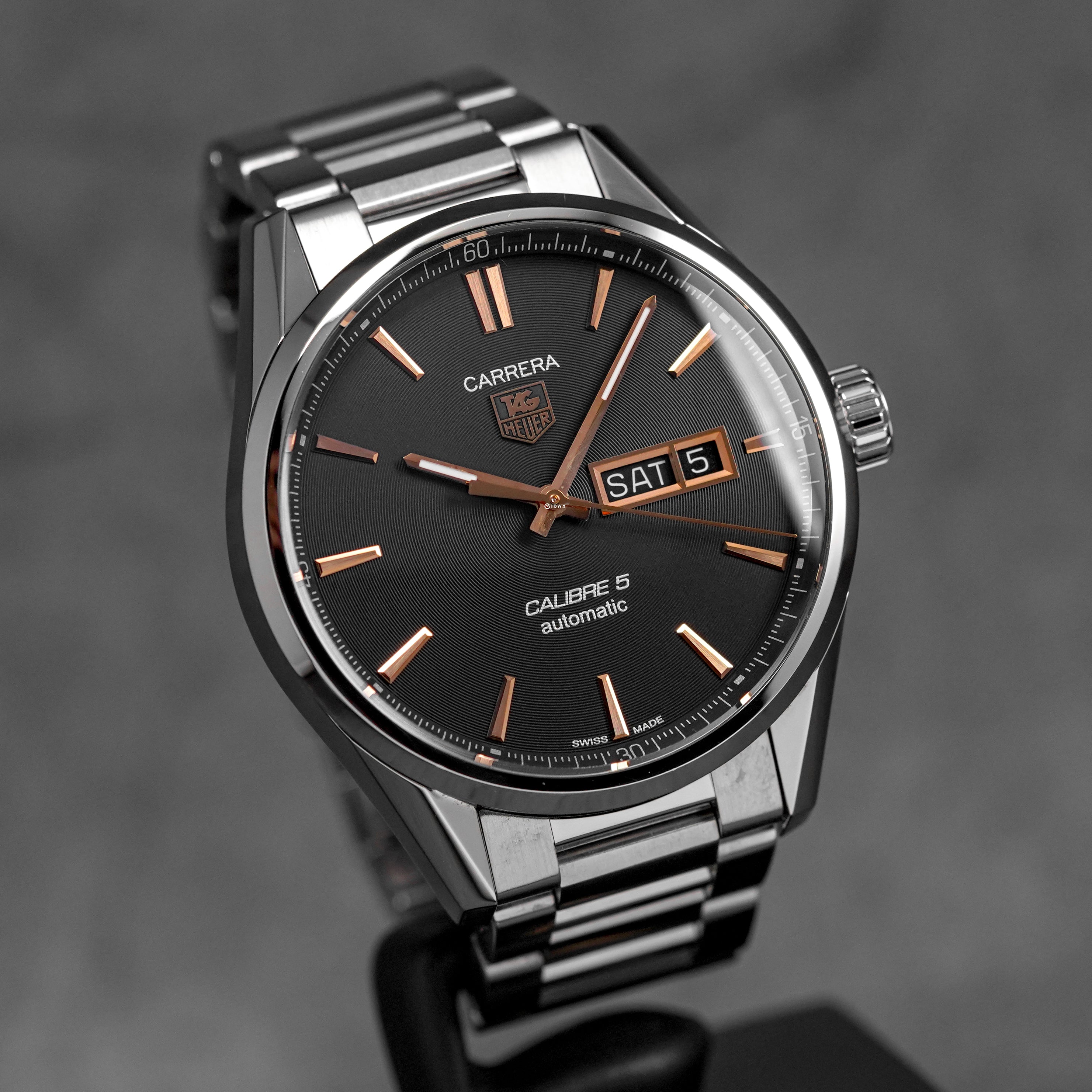 CARRERA CALIBRE 5 DAY-DATE BLACK DIAL (2015)