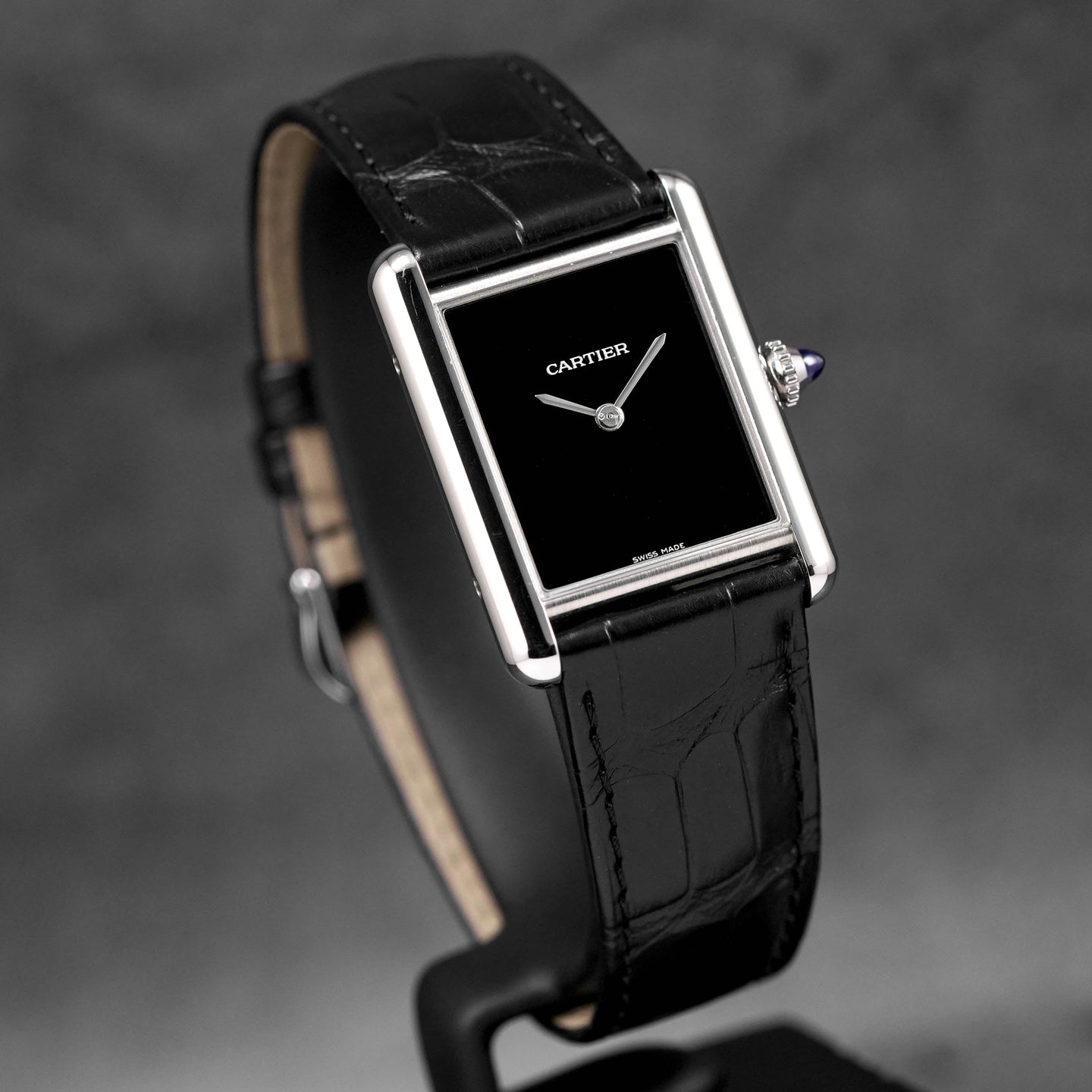 TANK MUST DE CARTIER L BLACK DIAL (2023)