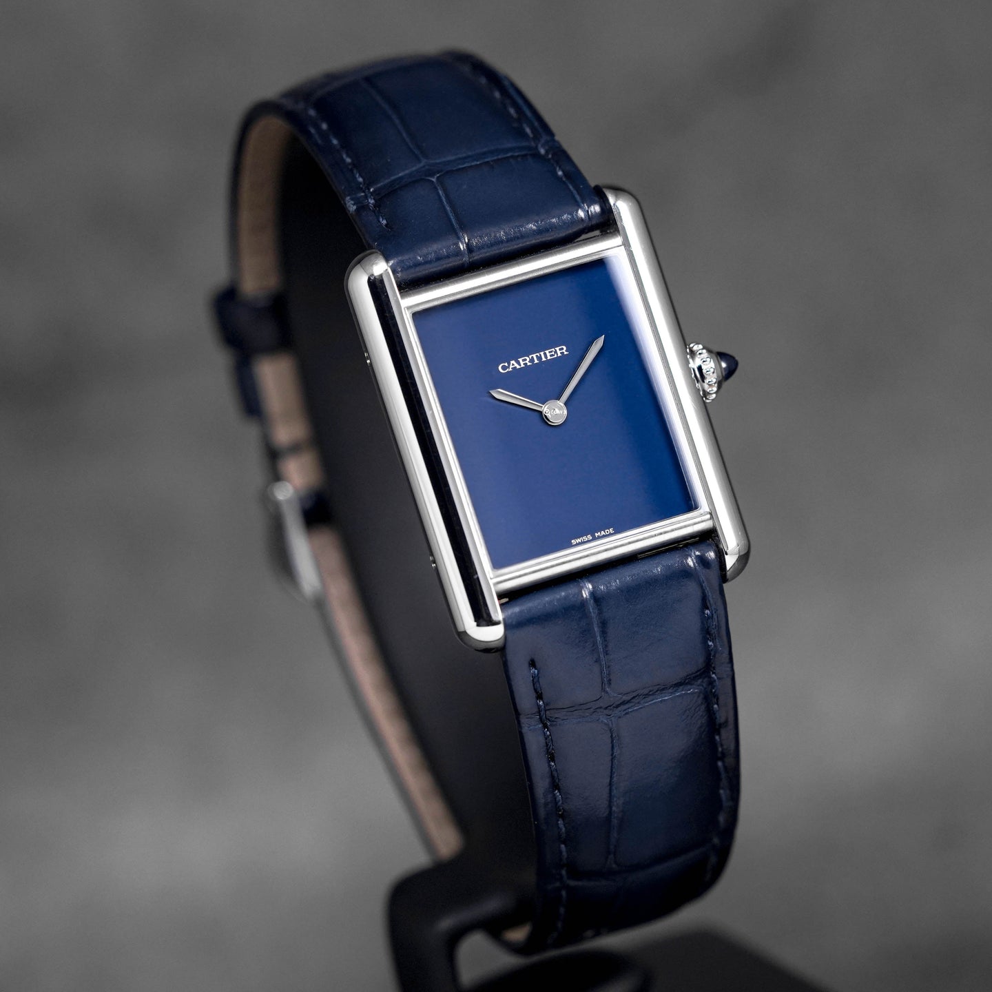 TANK MUST DE CARTIER L BLUE DIAL (2021)