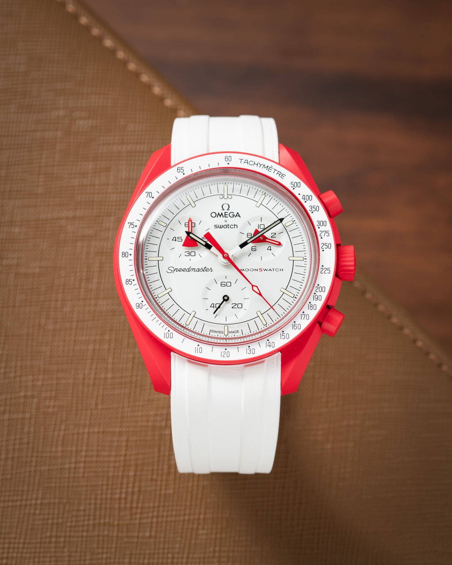 Strap Omega Speedmaster White